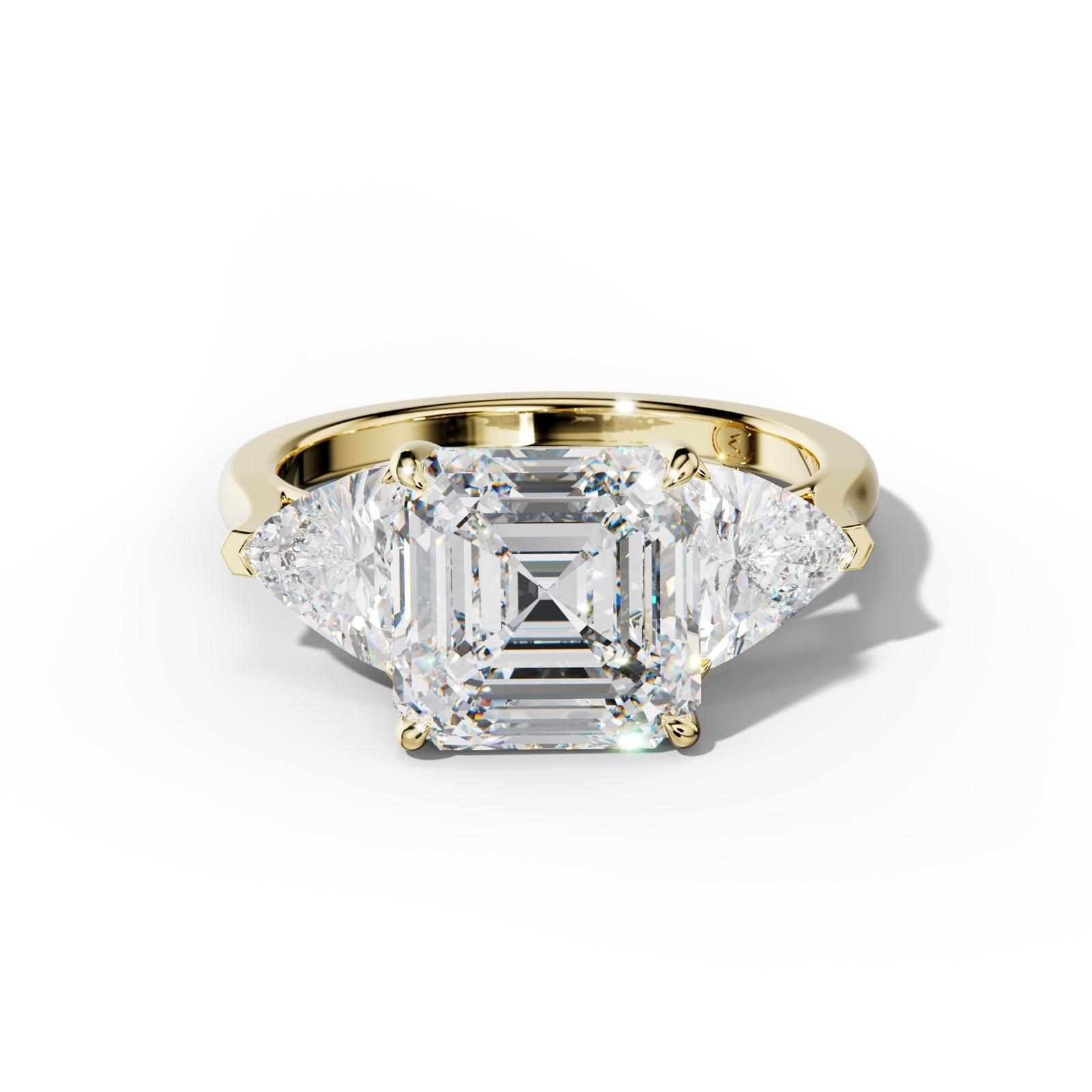 Ivy Asscher Cut Engagement Ring