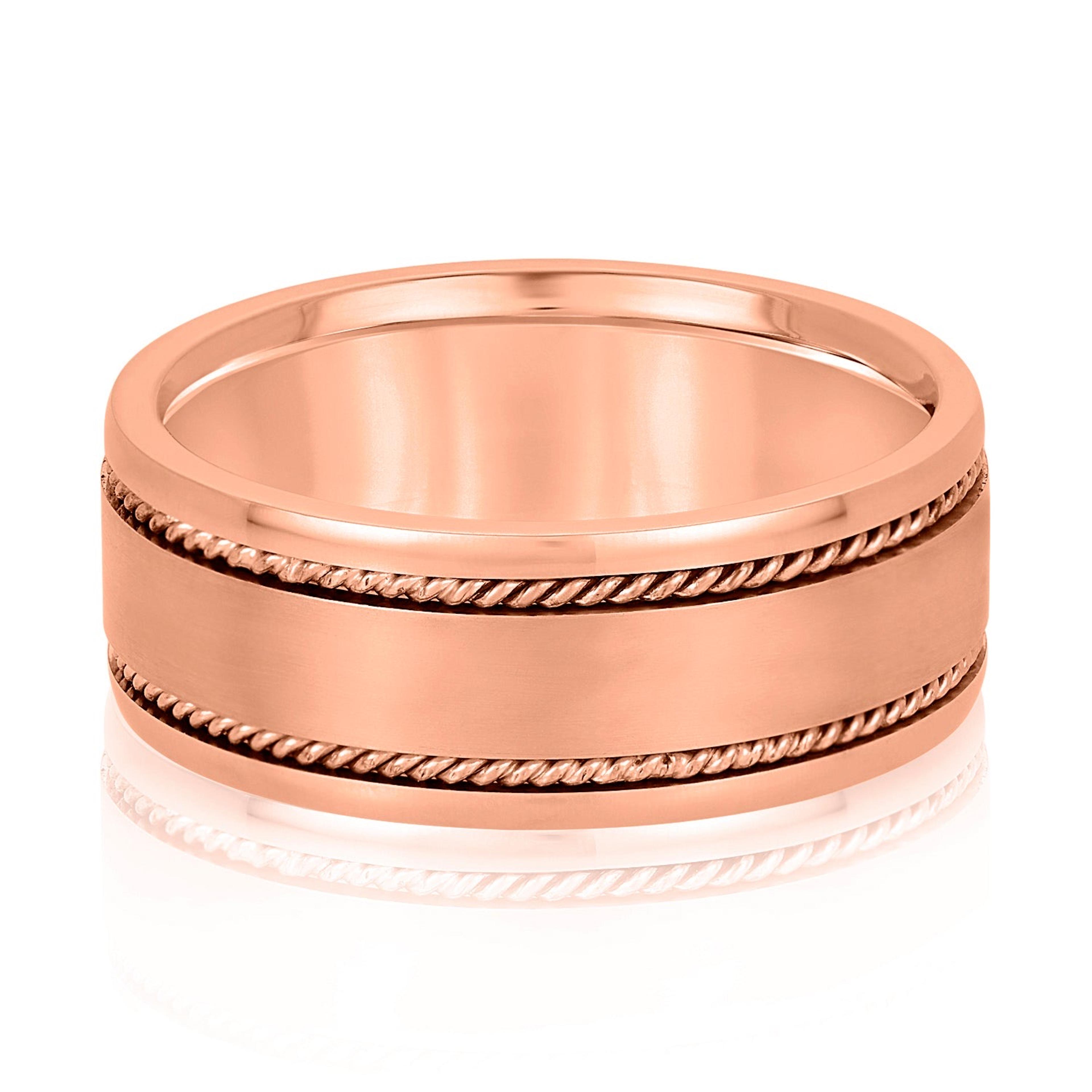 Men's Double Line Twisted Rope Classic Band