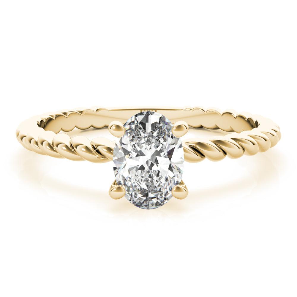 Eleanor Oval Lab Grown Diamond Solitaire Engagement Ring IGI Certified