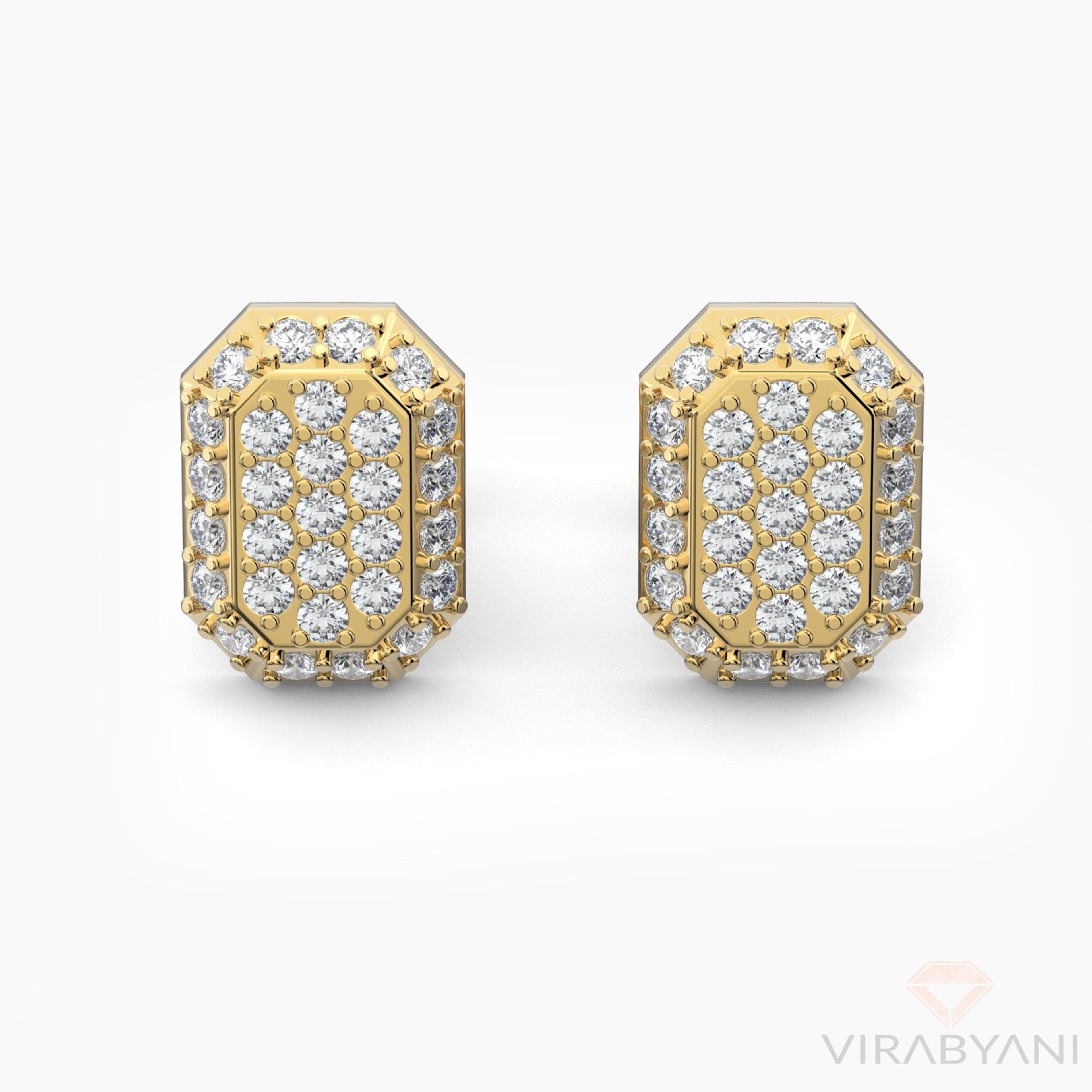 Emerald Shaped AMoré Pavé Earrings With 0.45 ct. Diamonds