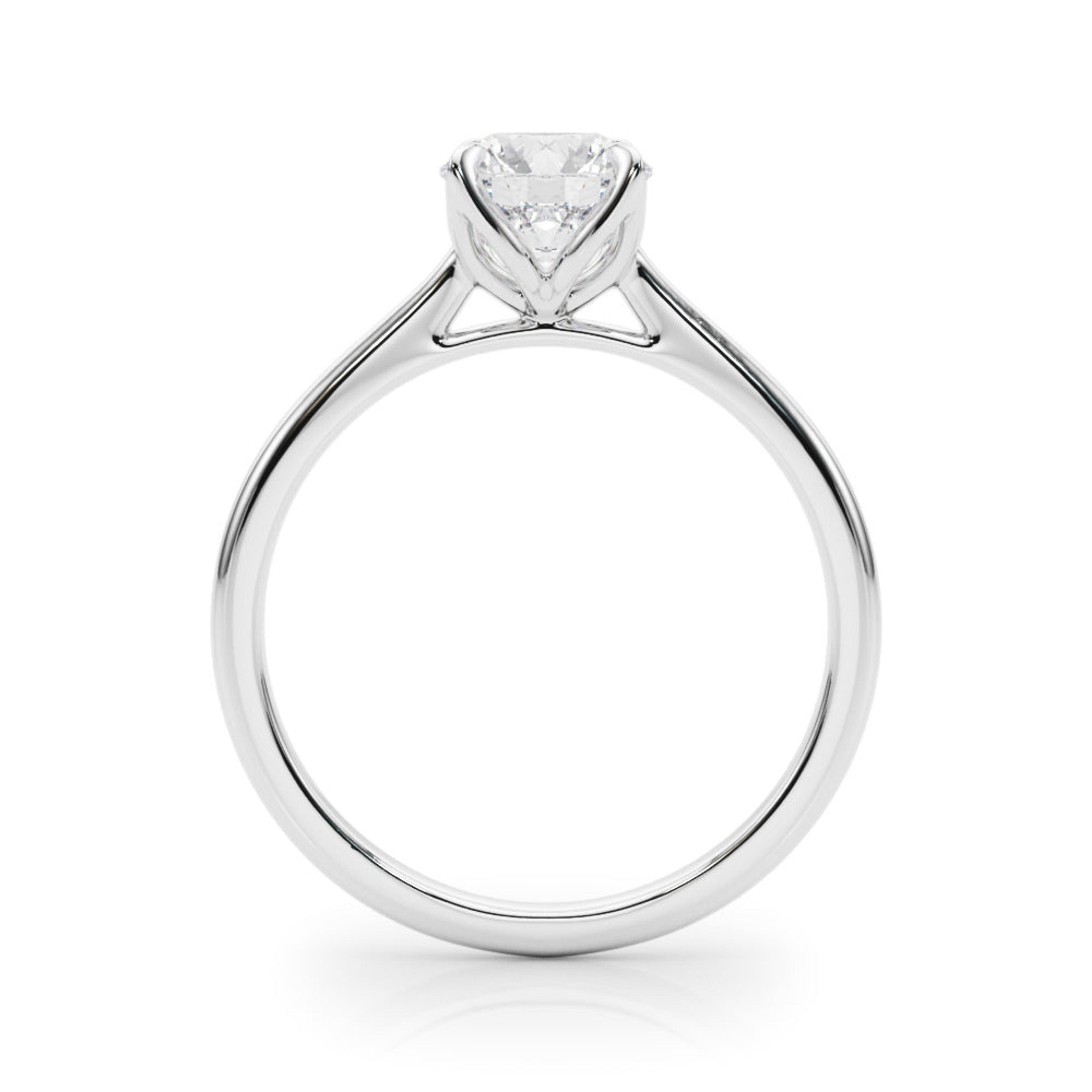 Flora Round  Diamond Solitaire Engagement Ring