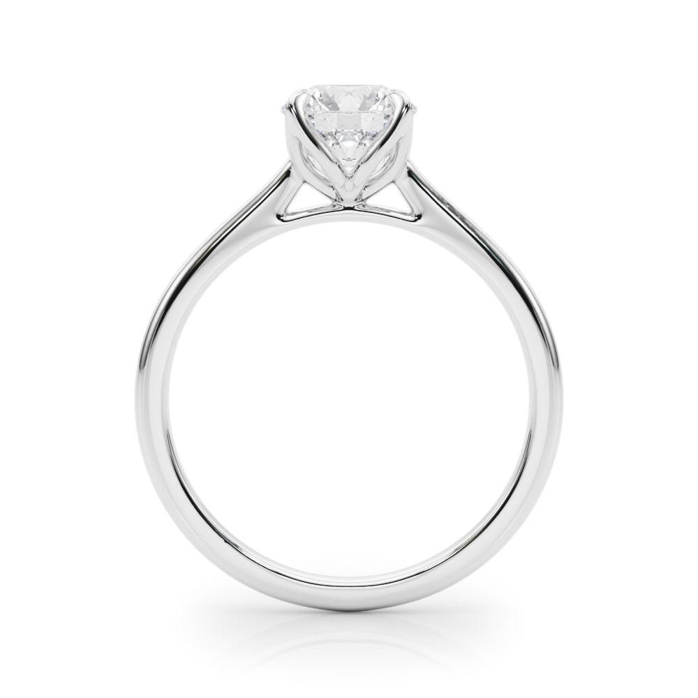 Flora Round Diamond Solitaire Engagement Ring