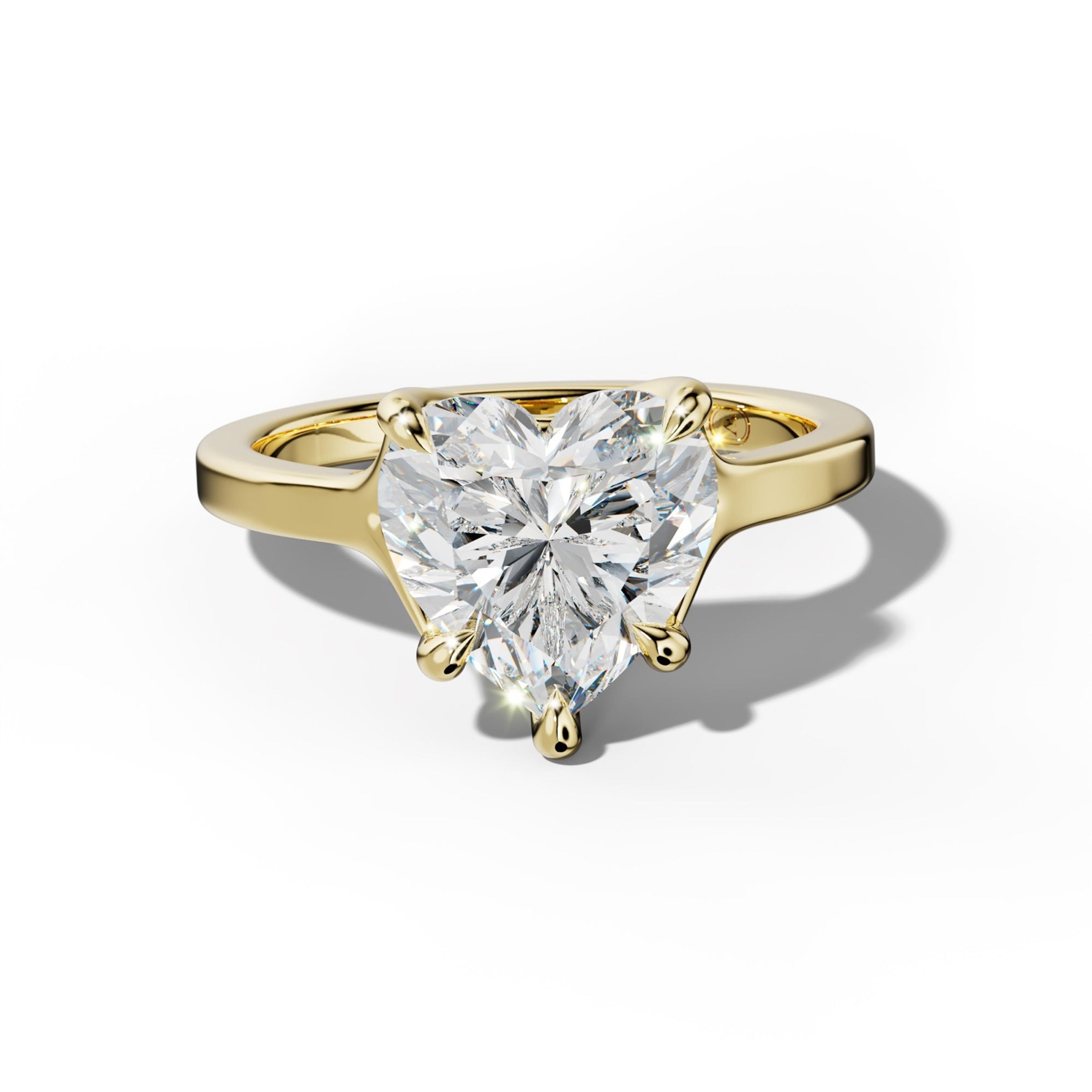 Alicia Heart Diamond Engagement Ring