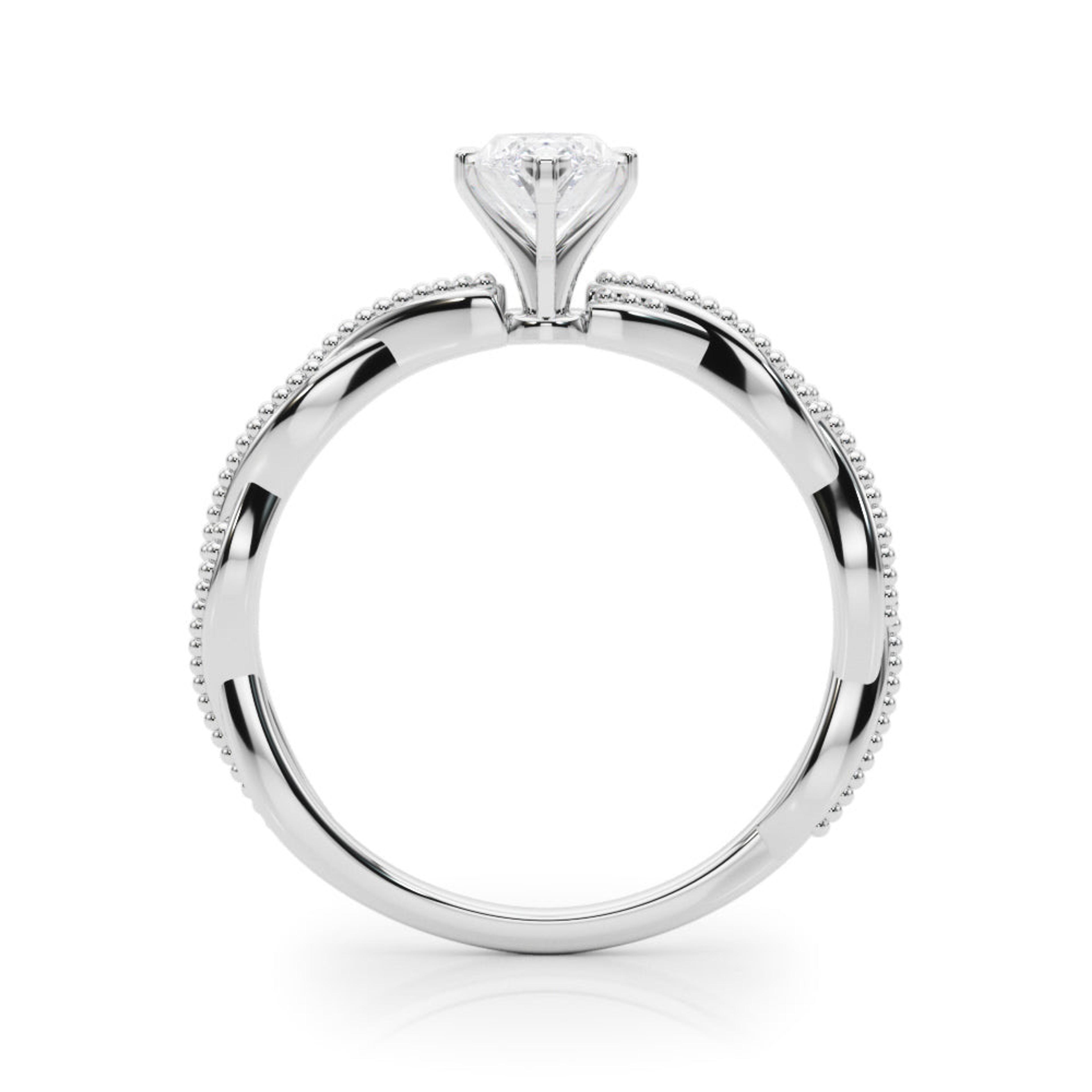 Anastasia Twisted Vine Marquise Lab Grown Diamond Solitaire Engagement Ring IGI Certified