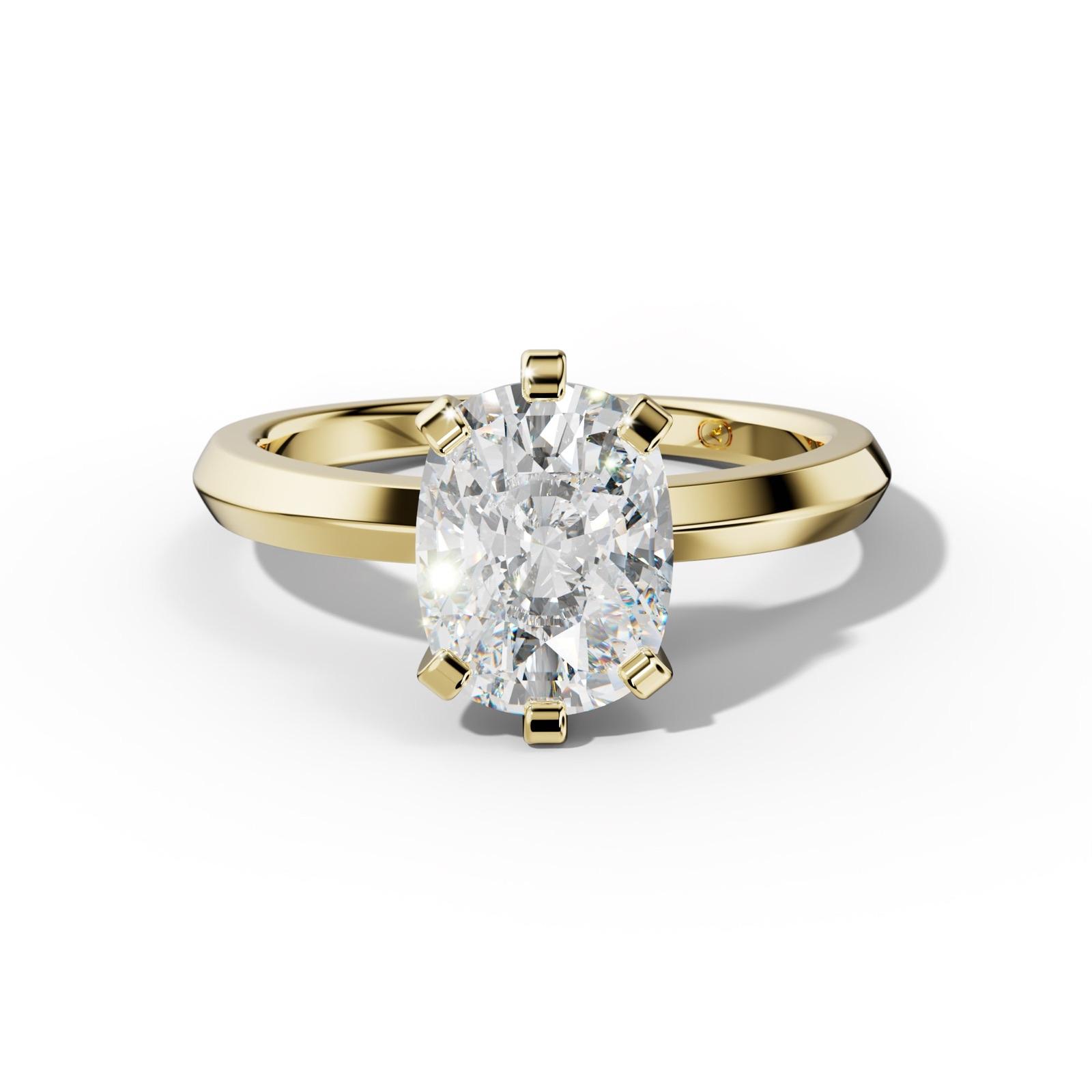 Lina Elongated Cushion Diamond Engagement Ring