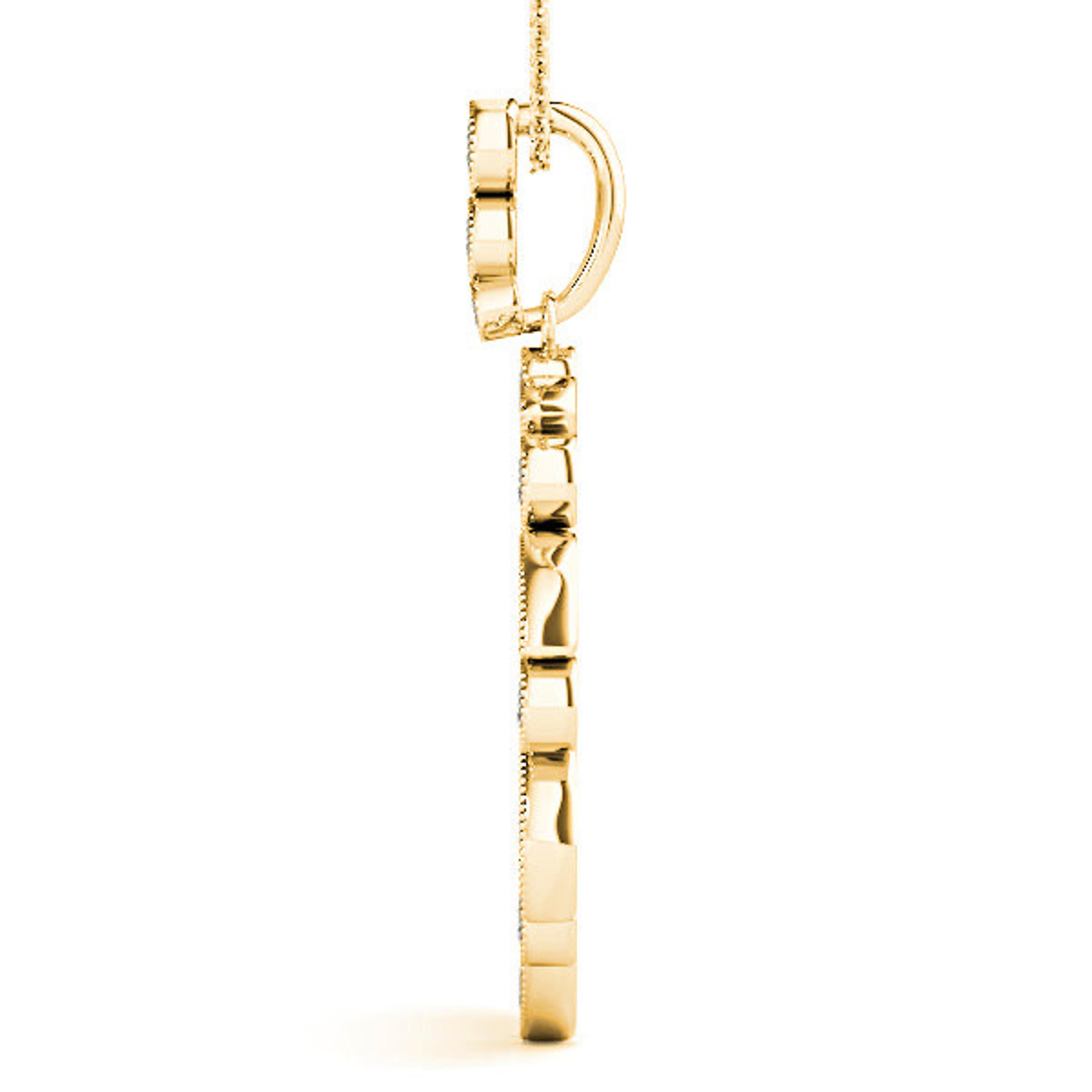 0.62 ctw Diamond Milgrain Circle Necklace Pendant-VIRABYANI