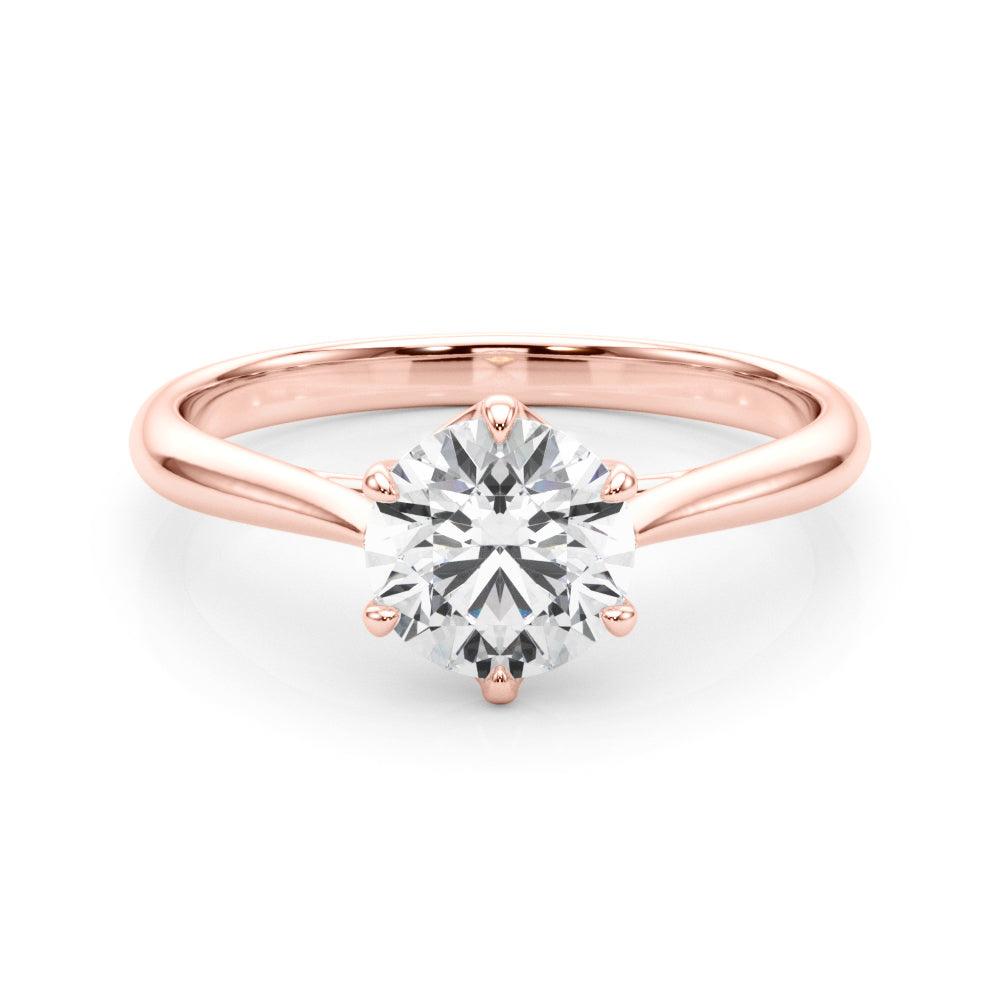 Elizabeth Round Diamond Solitaire Engagement Ring