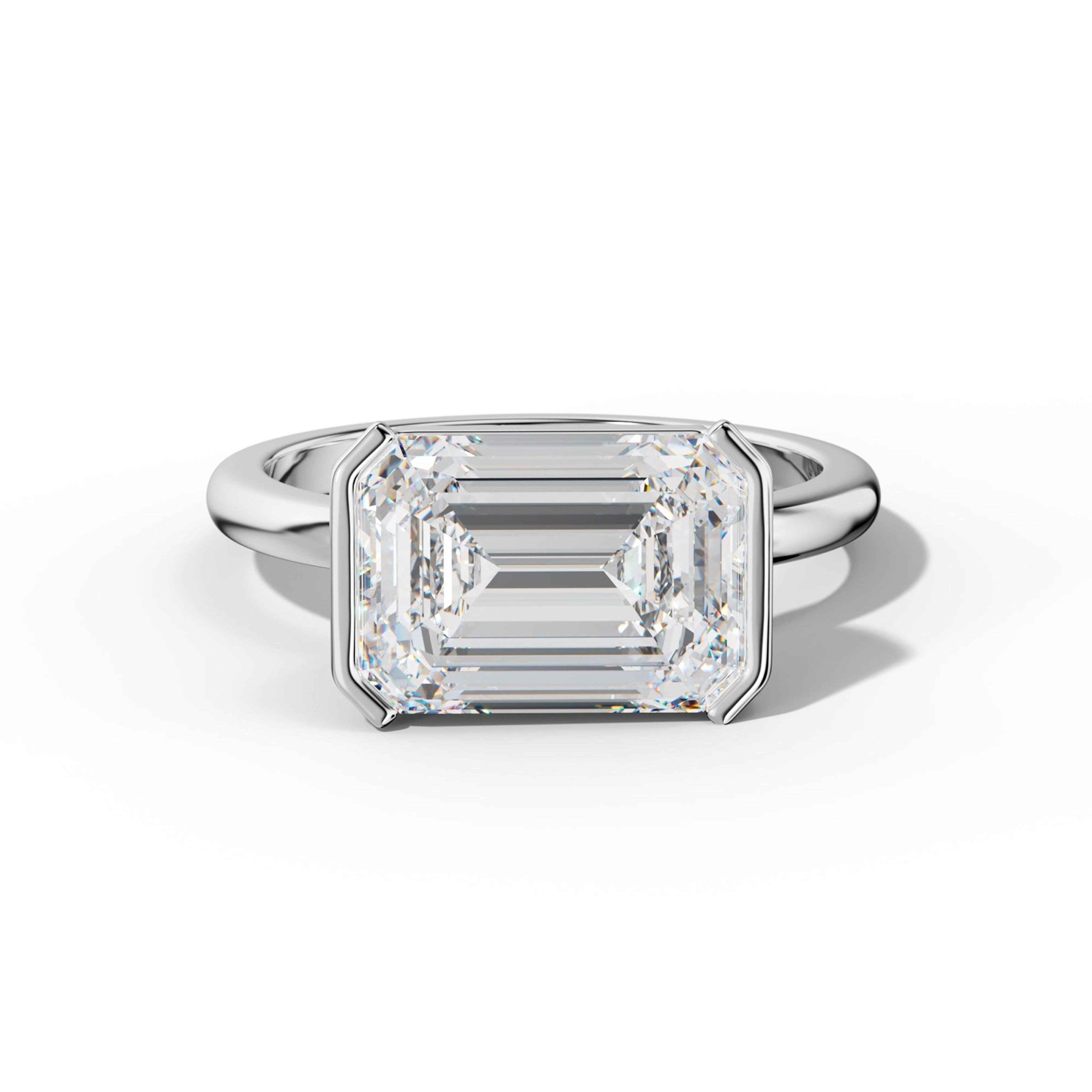 Azalea Emerald Cut Engagement Ring