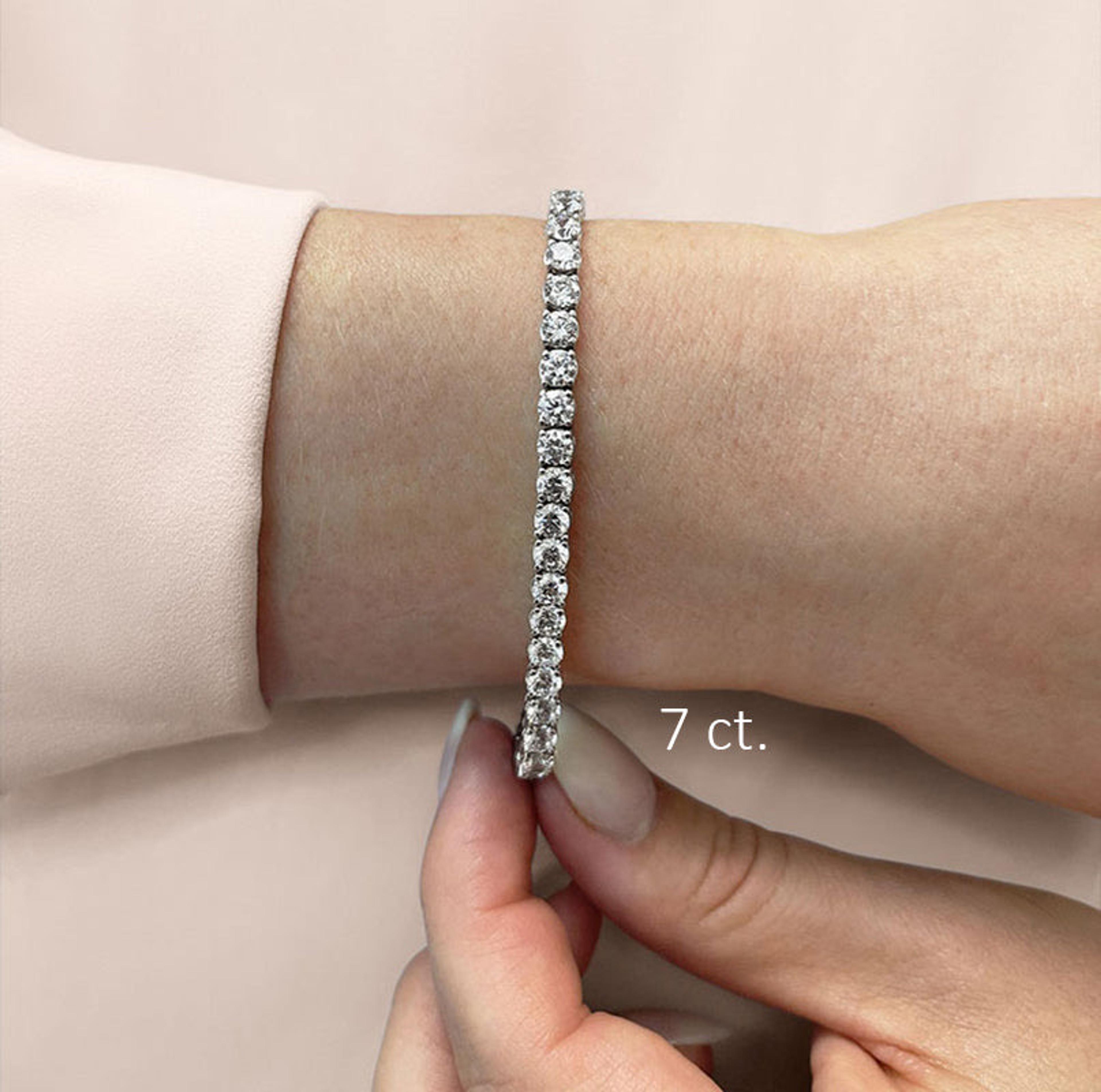 Four Prong Classic Diamond Tennis Bracelet