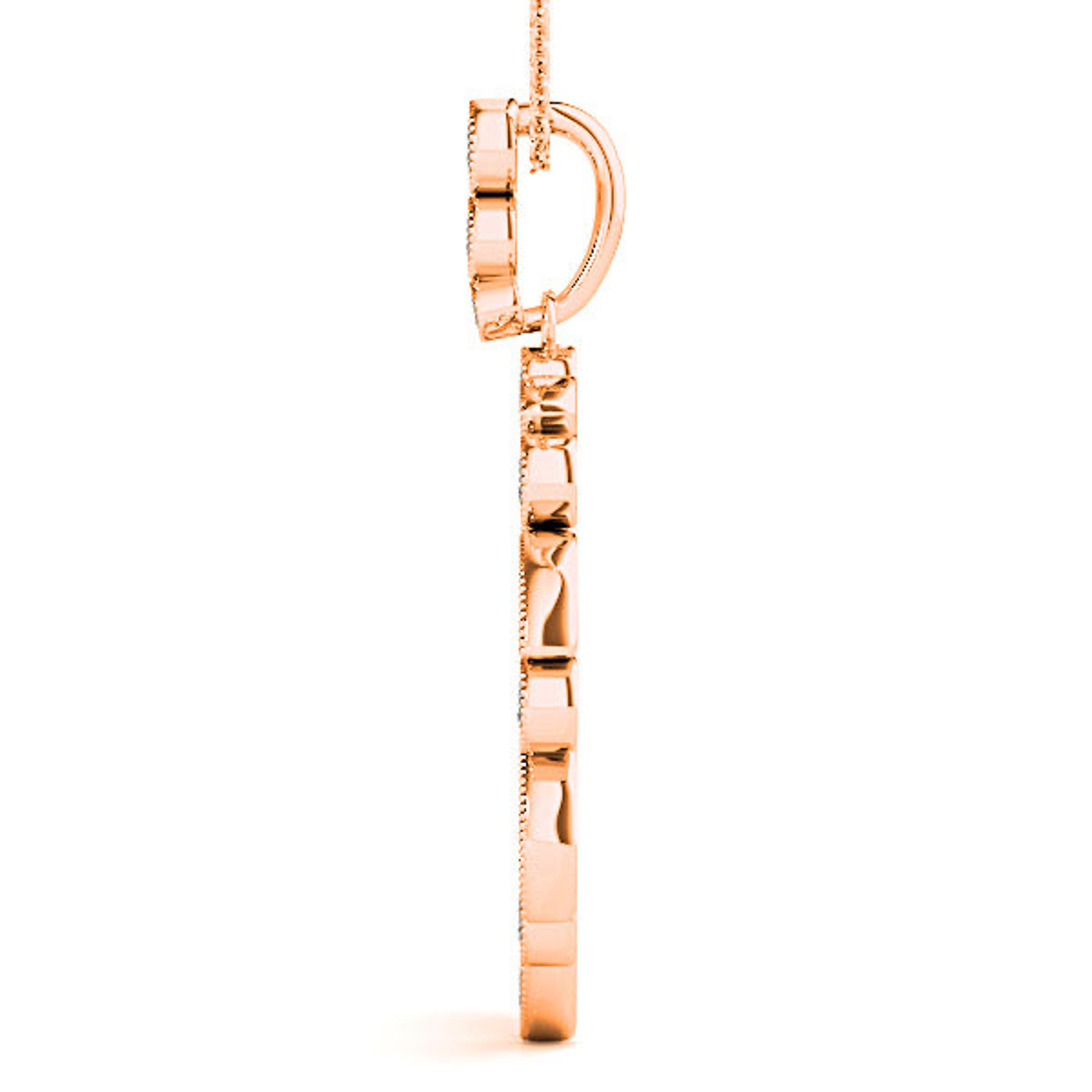 0.62 ctw Diamond Milgrain Circle Necklace Pendant-VIRABYANI