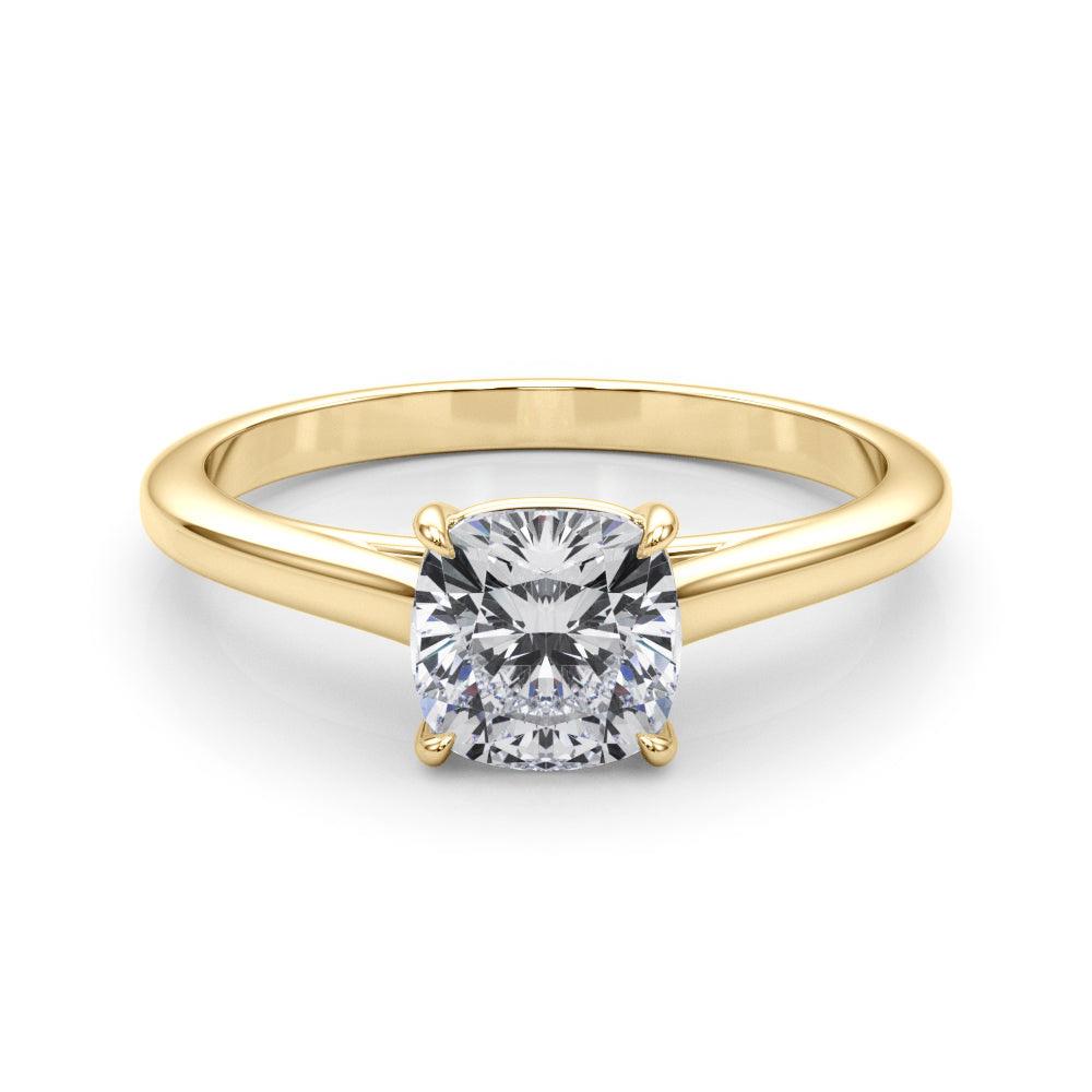 Amelia Cushion Lab Grown Diamond Solitaire Engagement Ring IGI Certified