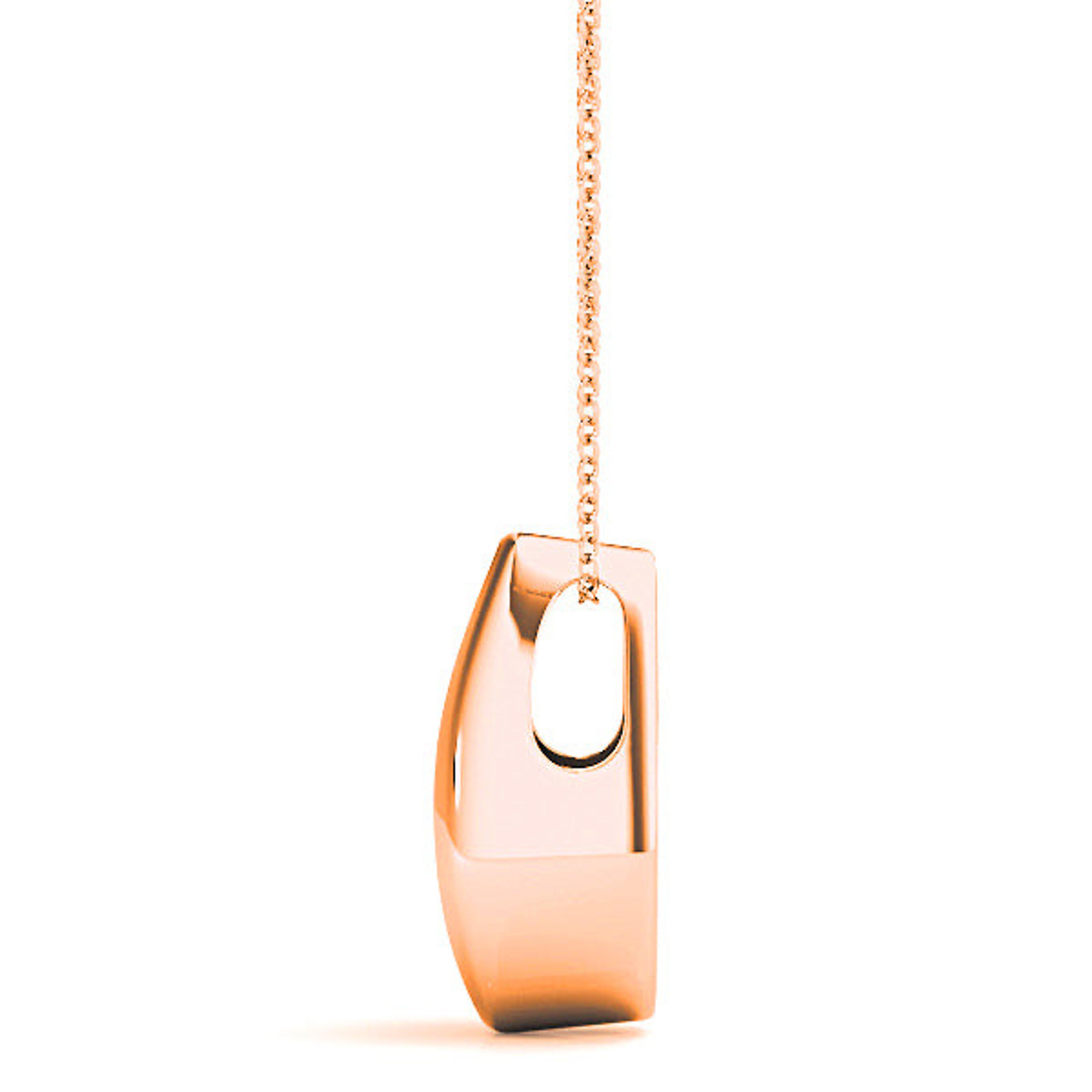 Tear Shape Graduated 0.50 ctw Diamond Three Stone Necklace Pendant-VIRABYANI
