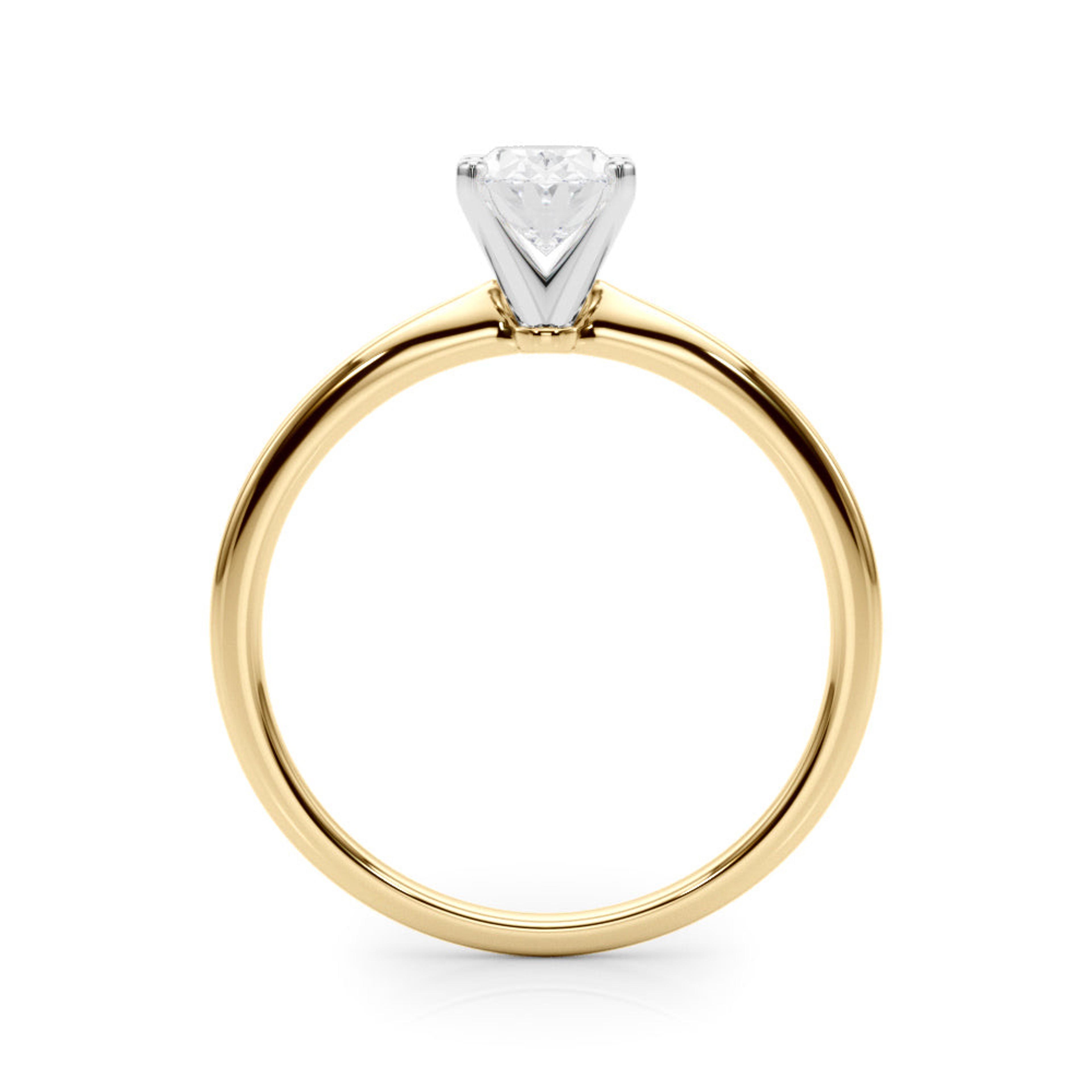 Angelica Oval Lab Grown Diamond Solitaire Engagement Ring IGI Certified