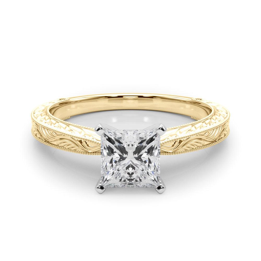 Victoria Princess Diamond Solitaire Engagement Ring