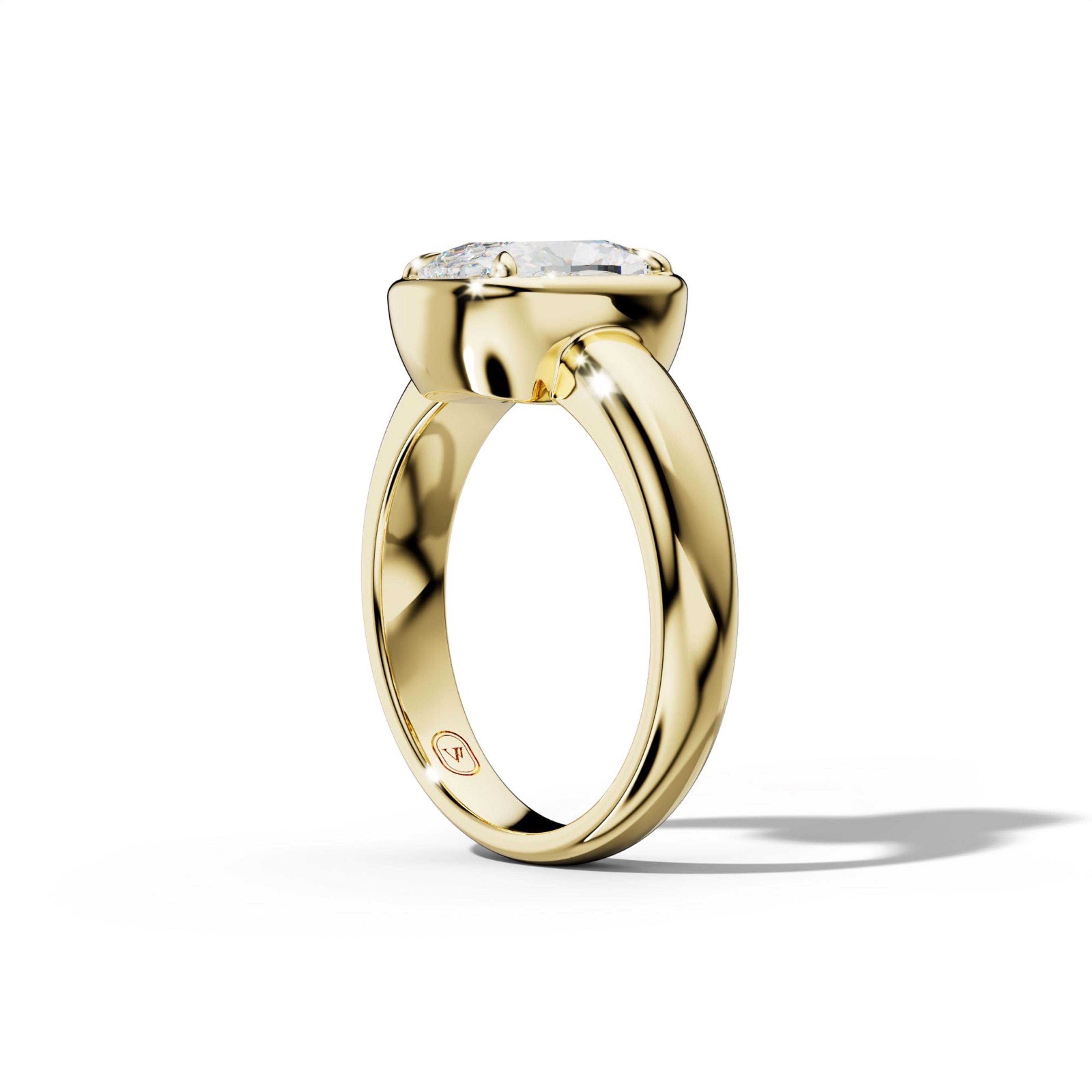 Giselle Elongated Cushion Diamond Engagement Ring