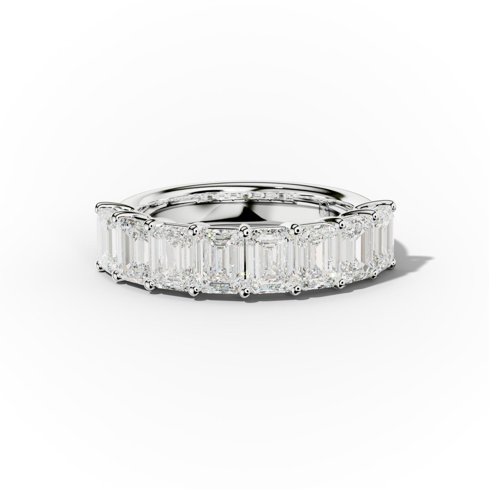 3.0 Carat Emerald Cut Diamond Anniversary Band