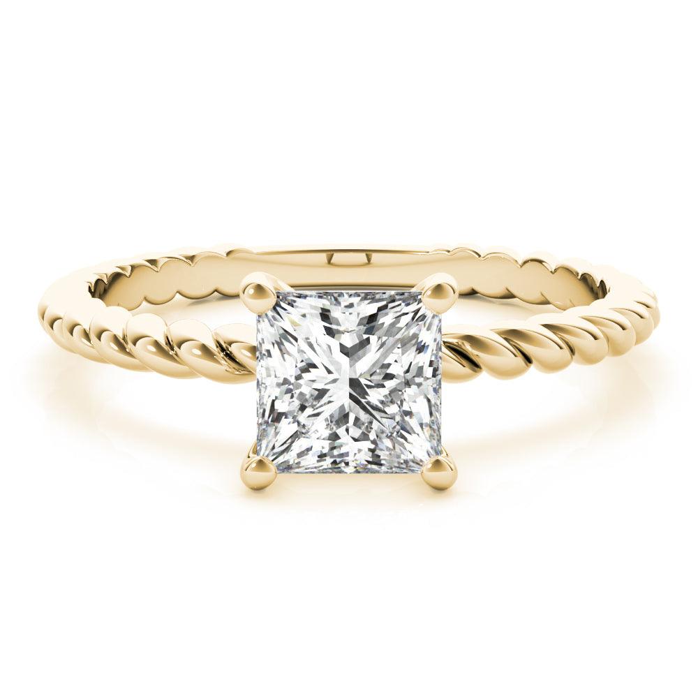 Eleanor Princess Lab Grown Diamond Solitaire Engagement Ring IGI Certified