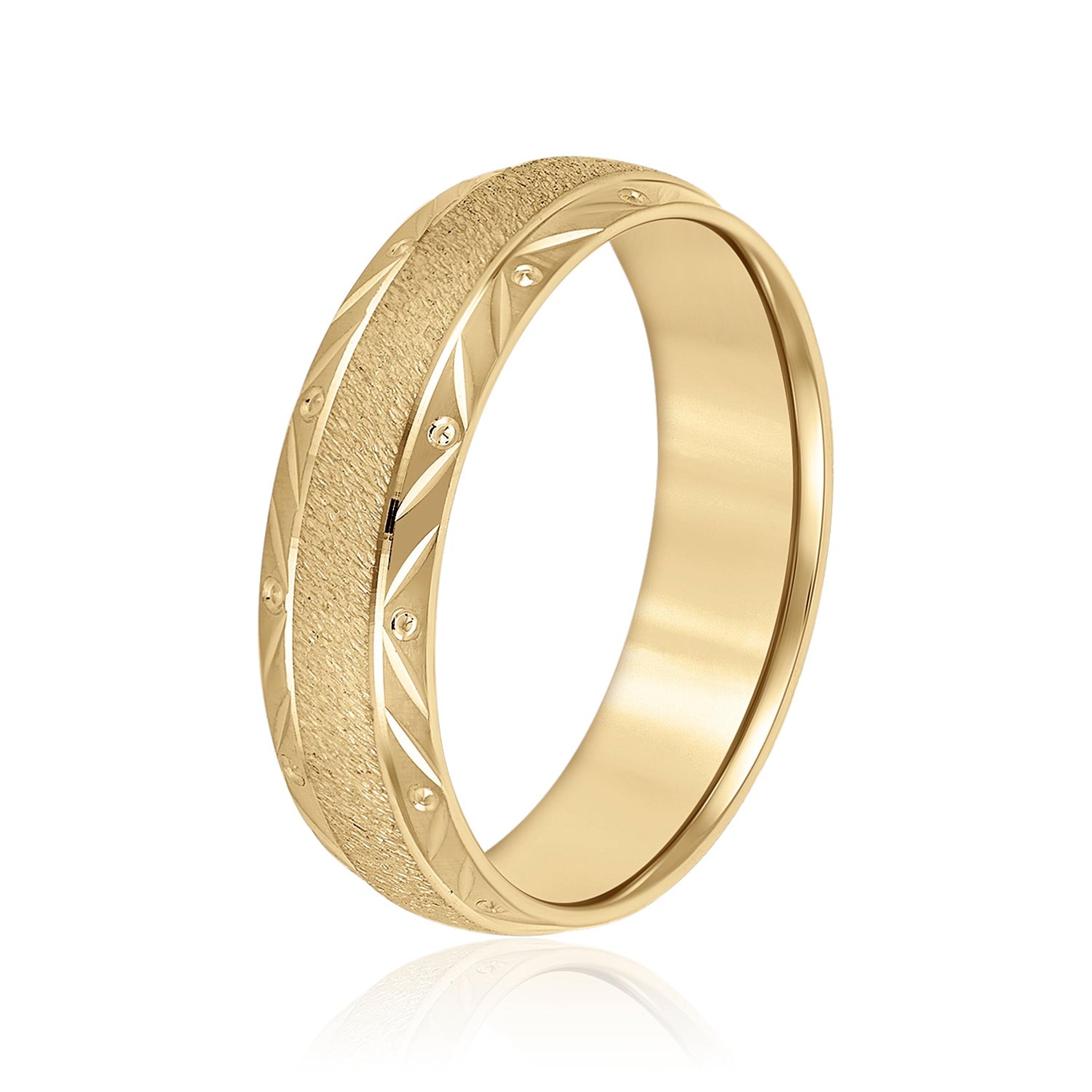 Men's Leaf and Drop Band