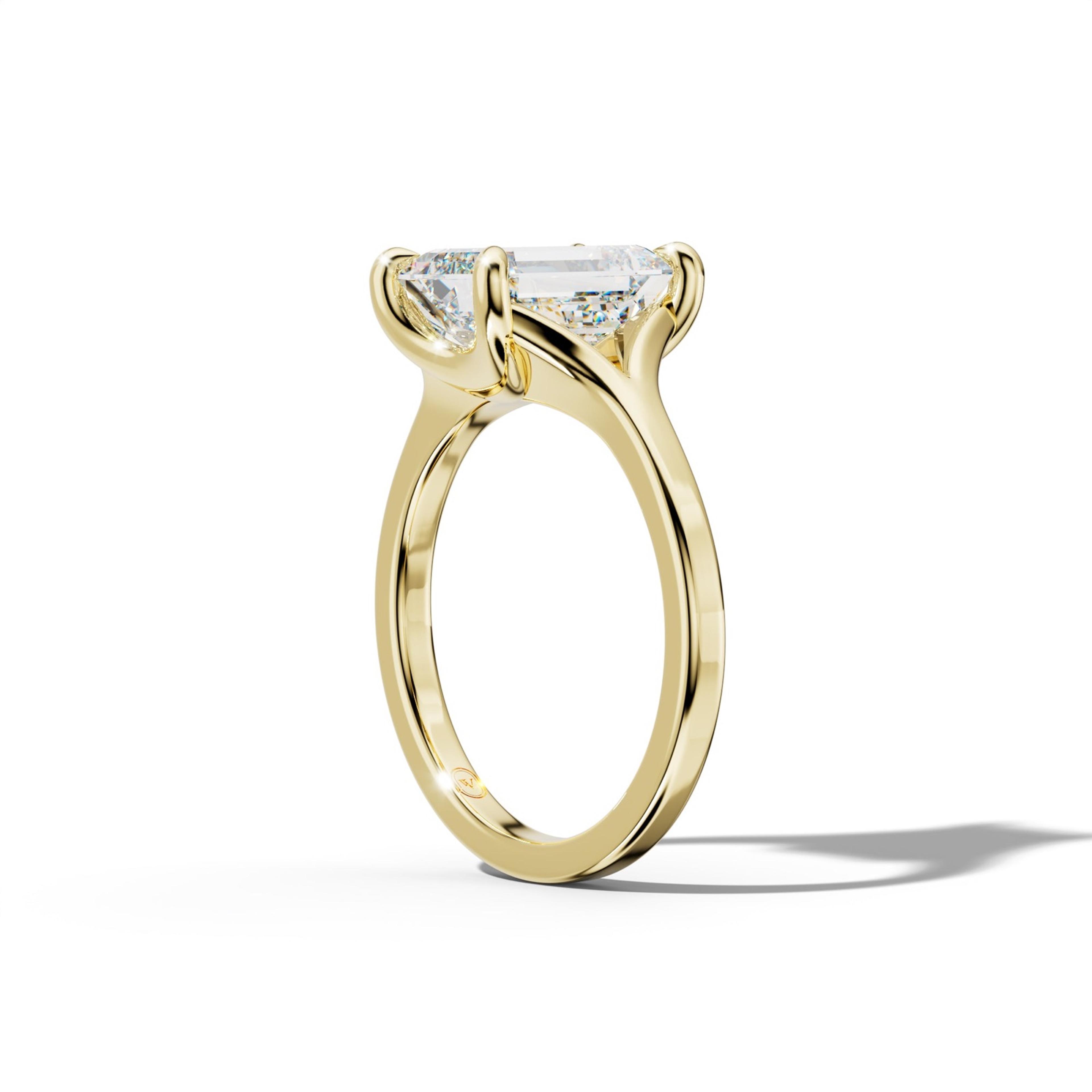 Alicia Emerald Cut Engagement Ring