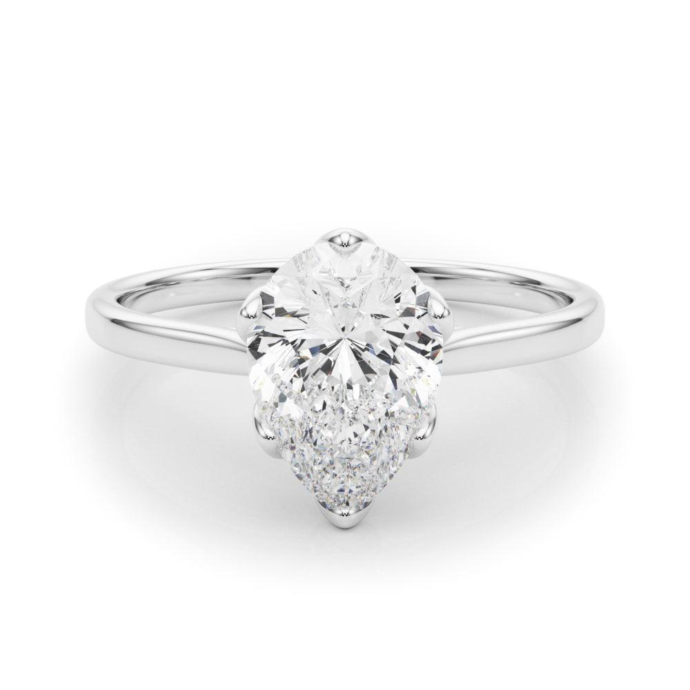 Esme Pear Cut Diamond Solitaire Engagement Ring