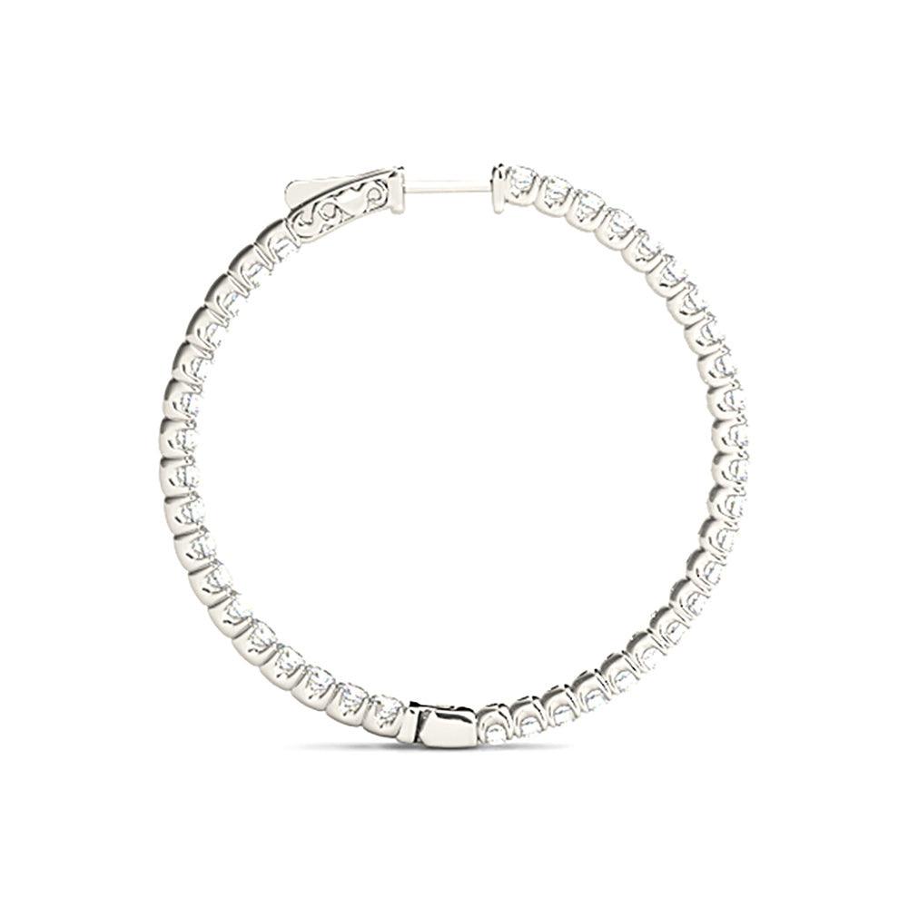 Inside-Out 2.00 ctw Diamond Hoop Earrings