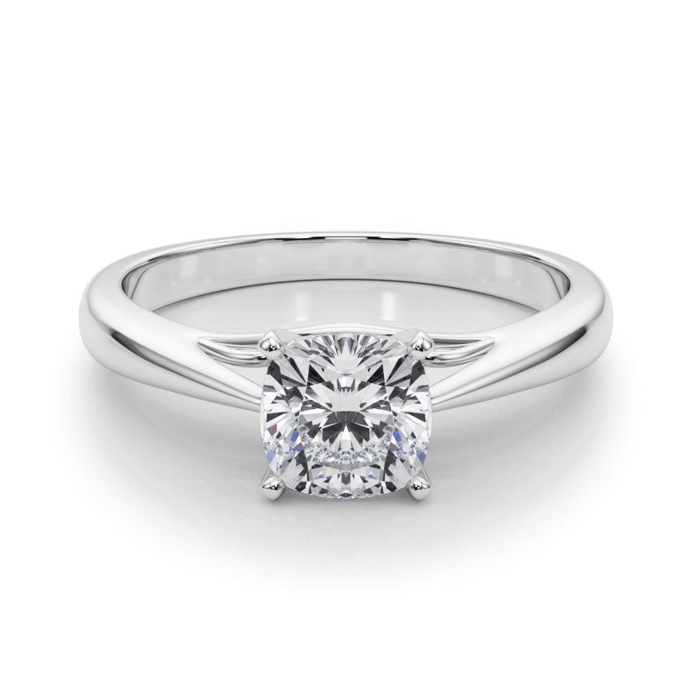 Katerina Cushion Diamond Solitaire Engagement Ring