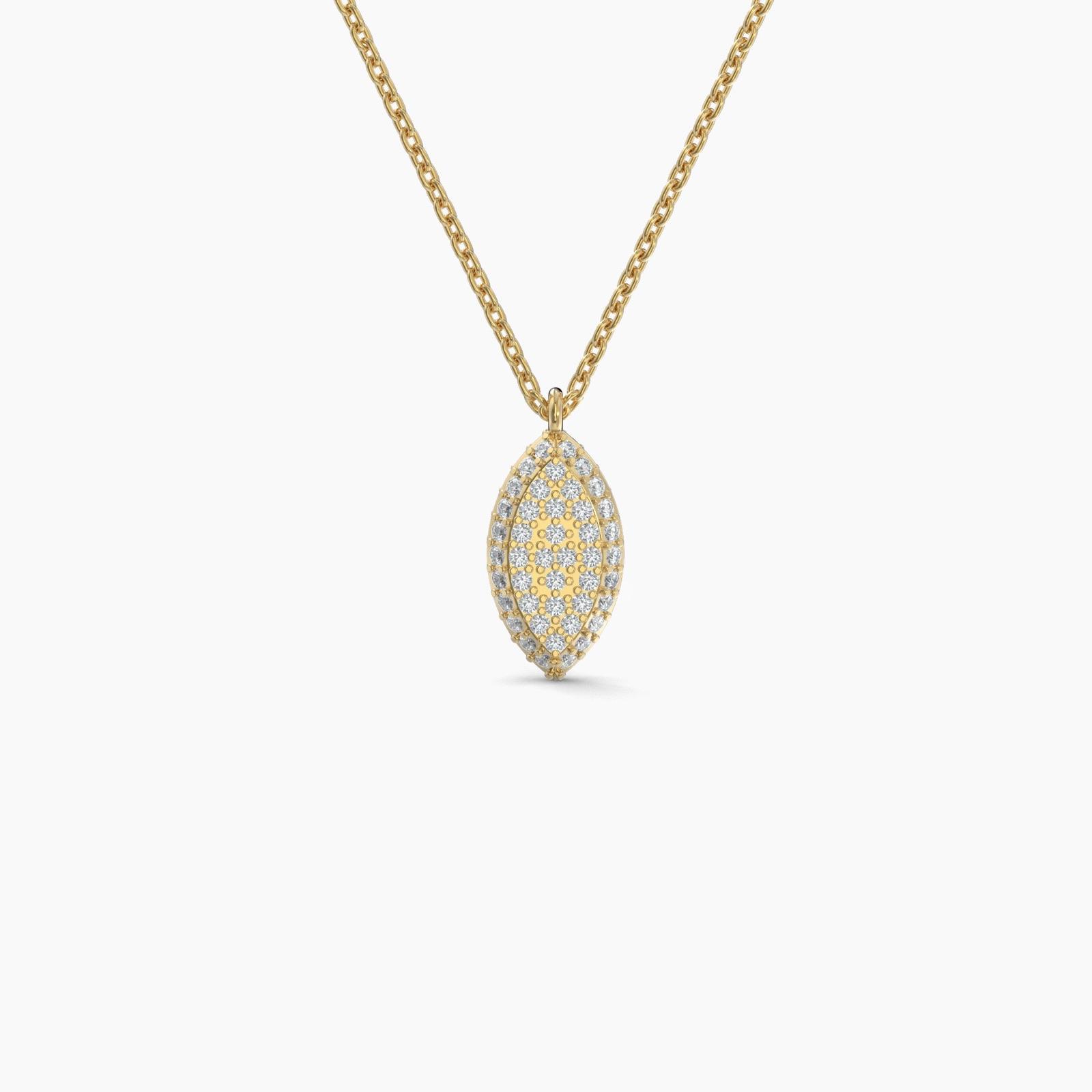 Marquise Shaped AMoré Pavé Necklace With 0.35ct. Diamonds