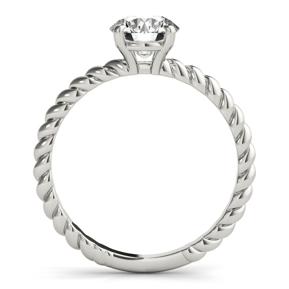 Eleanor Round Lab Grown Diamond Solitaire Engagement Ring IGI Certified