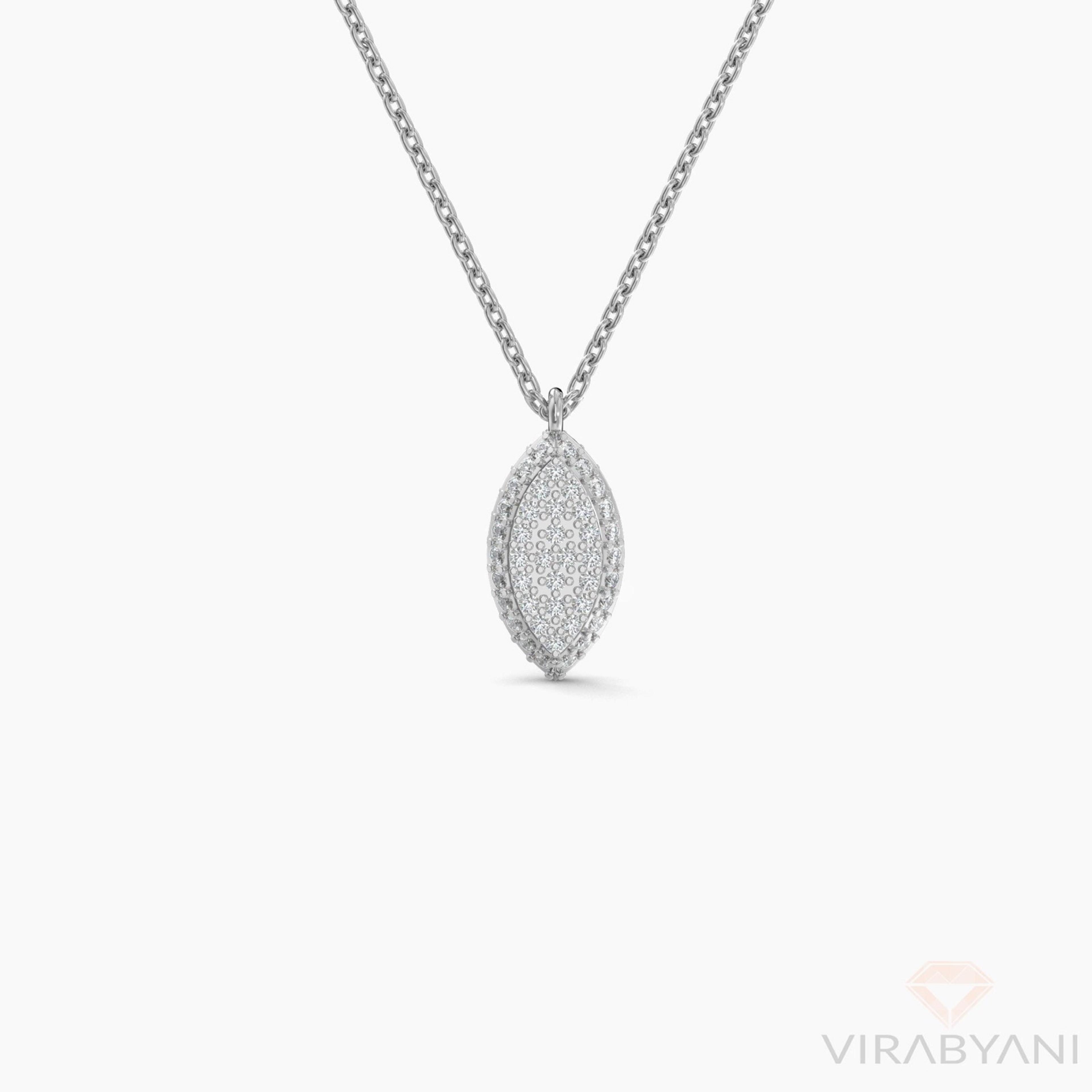 Marquise Shaped AMoré Pavé Necklace With 0.35ct. Diamonds