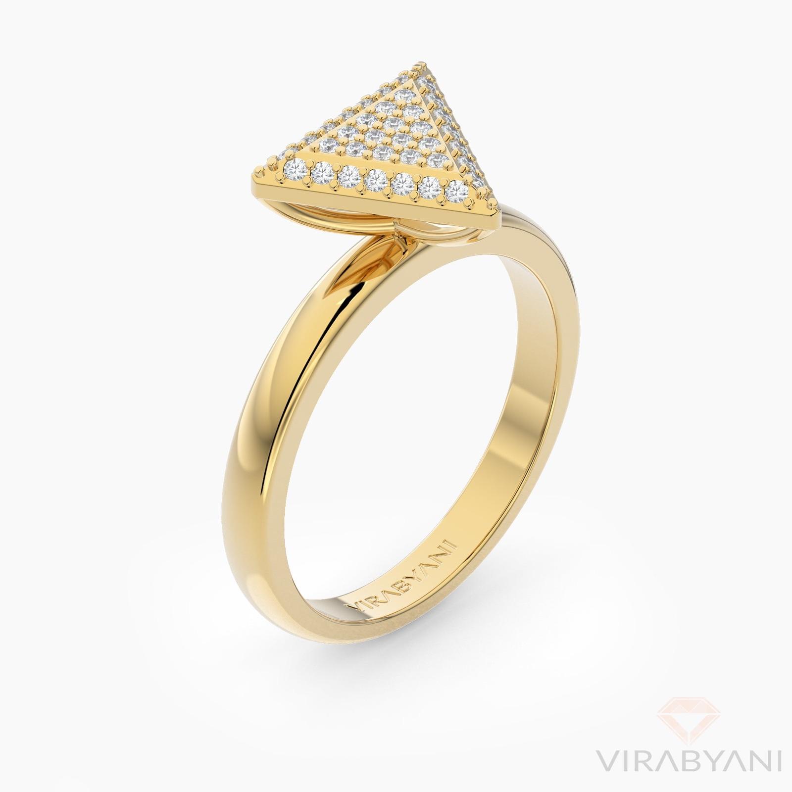 Triangle Shaped AMoré Pavé Ring With 0.45ct. Diamonds