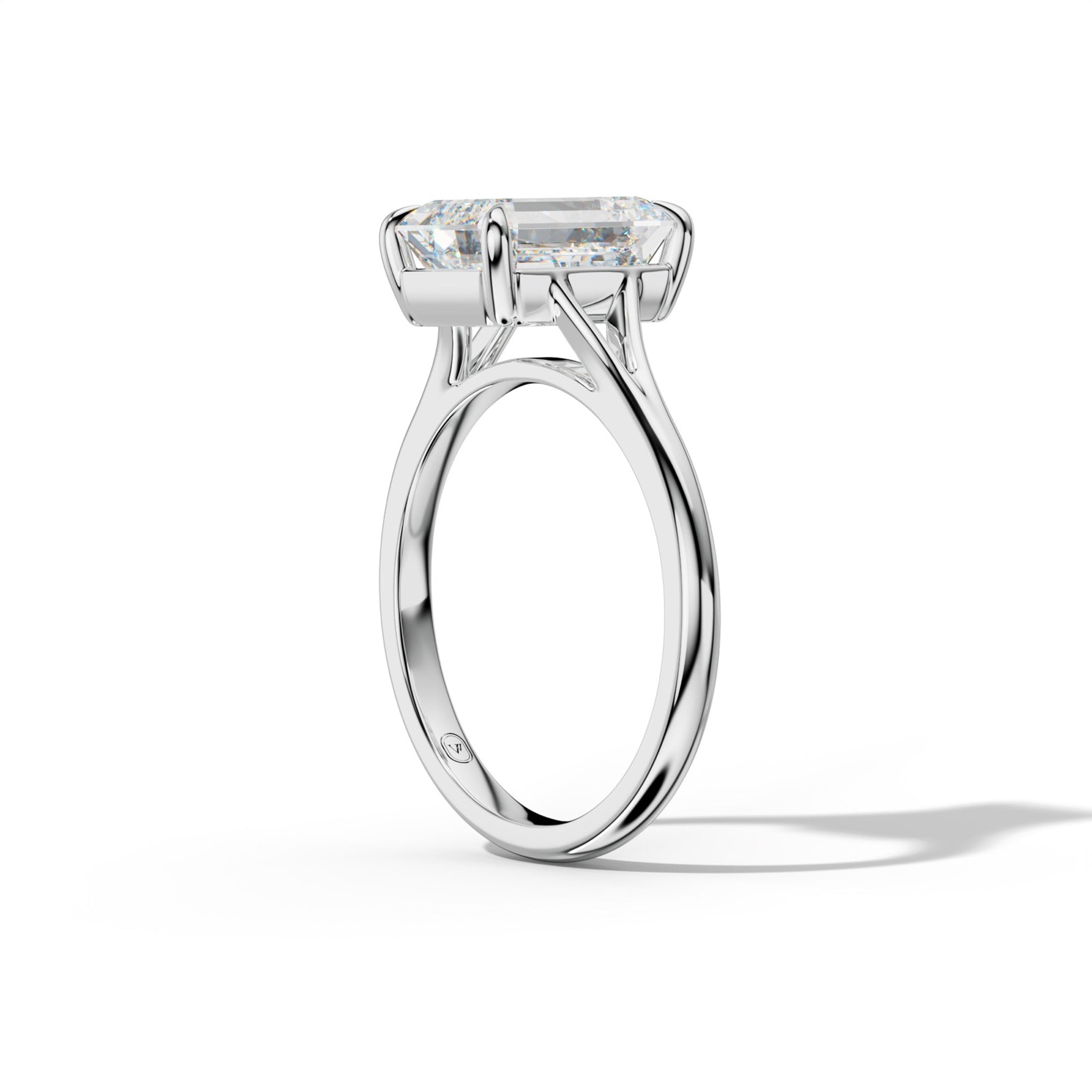 Jane Emerald Cut Engagement Ring