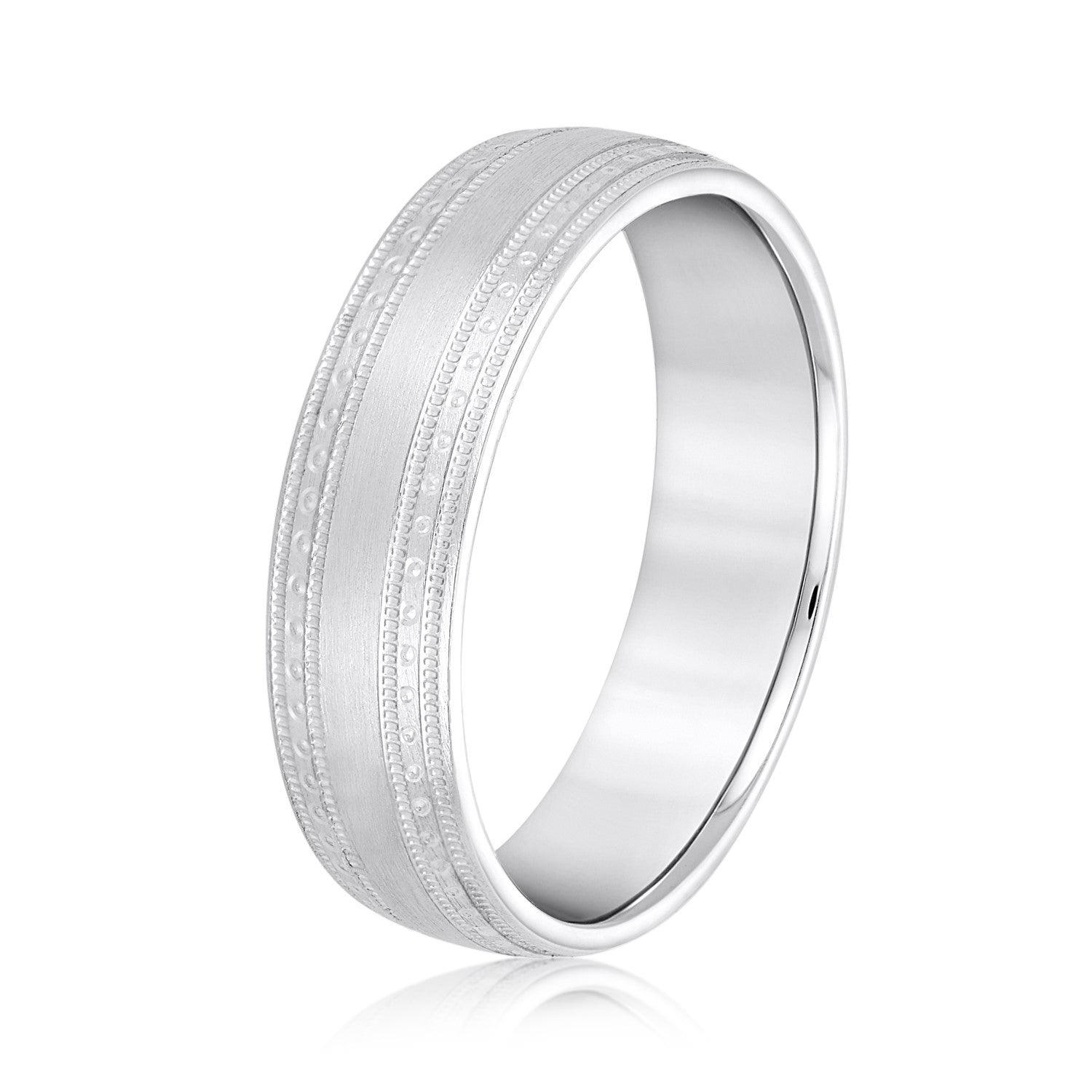 Fancy Detailed Men's Wedding Band