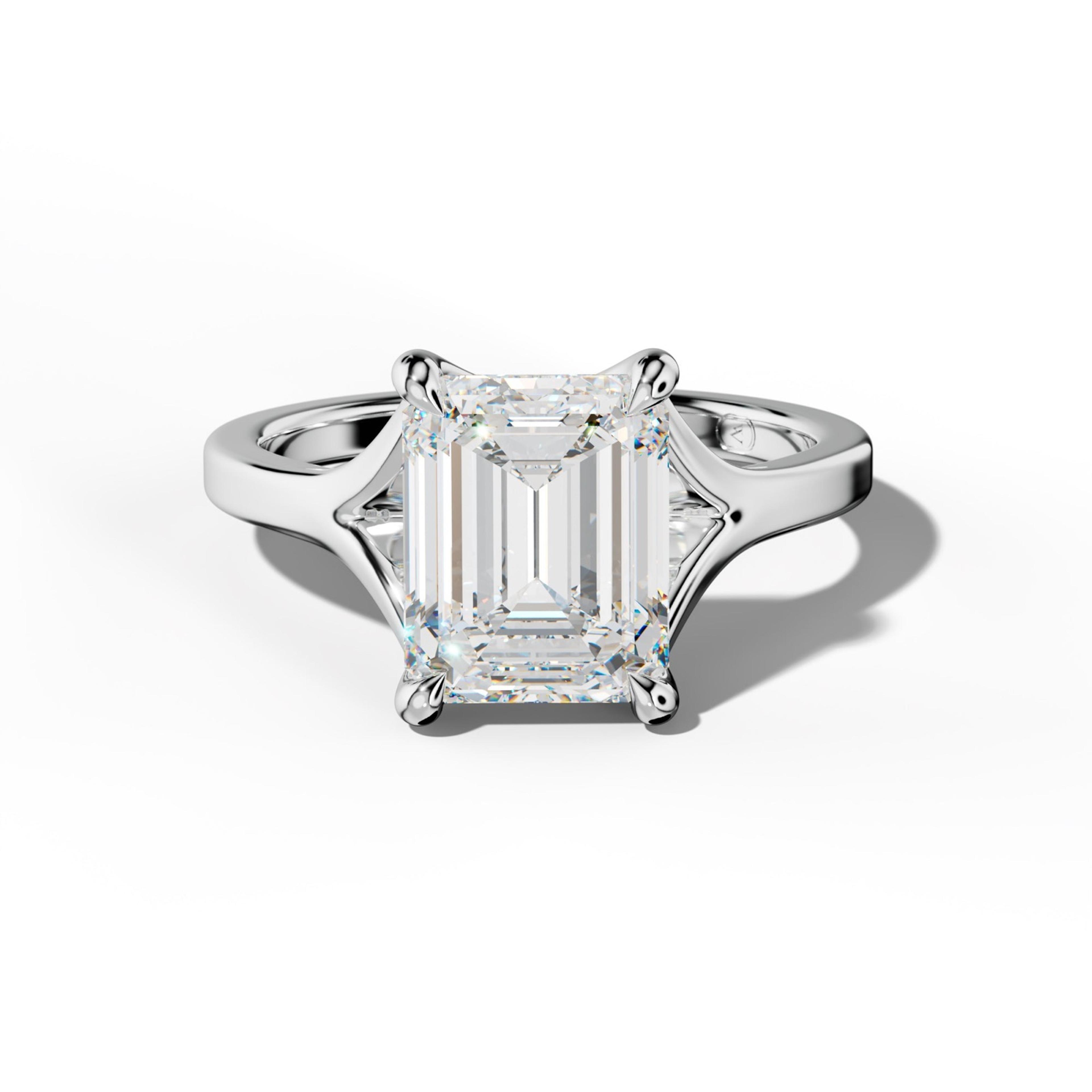 Alicia Emerald Cut Engagement Ring