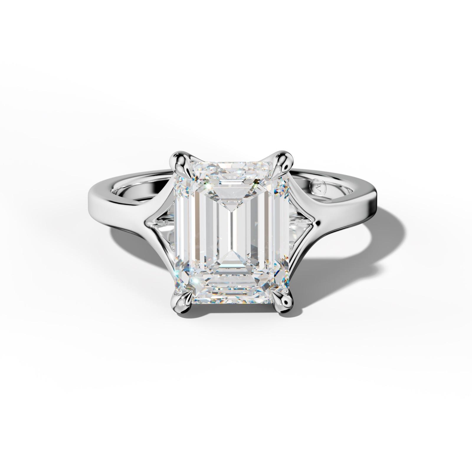 Alicia Emerald Cut Engagement Ring