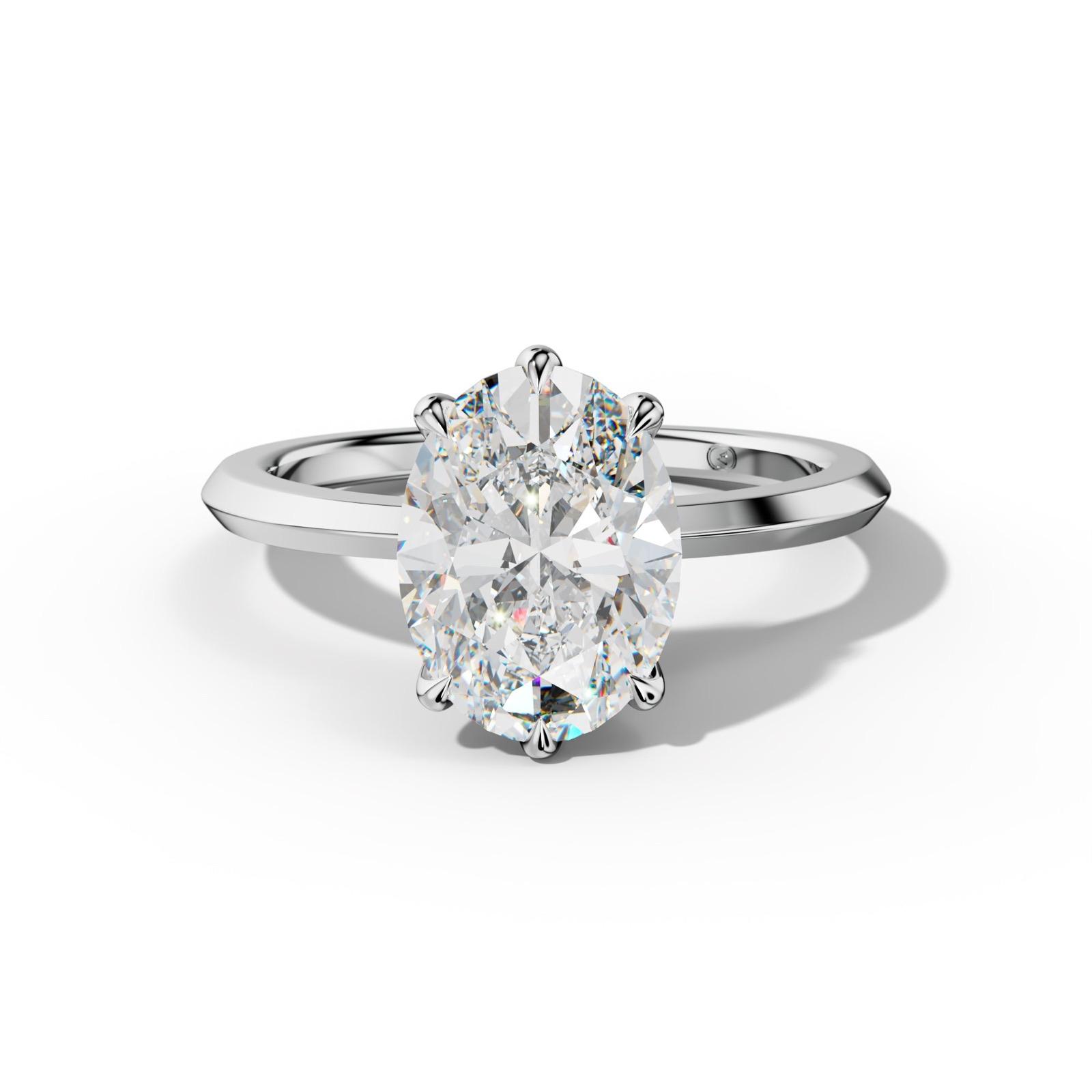 Myra Oval Diamond Engagement Ring