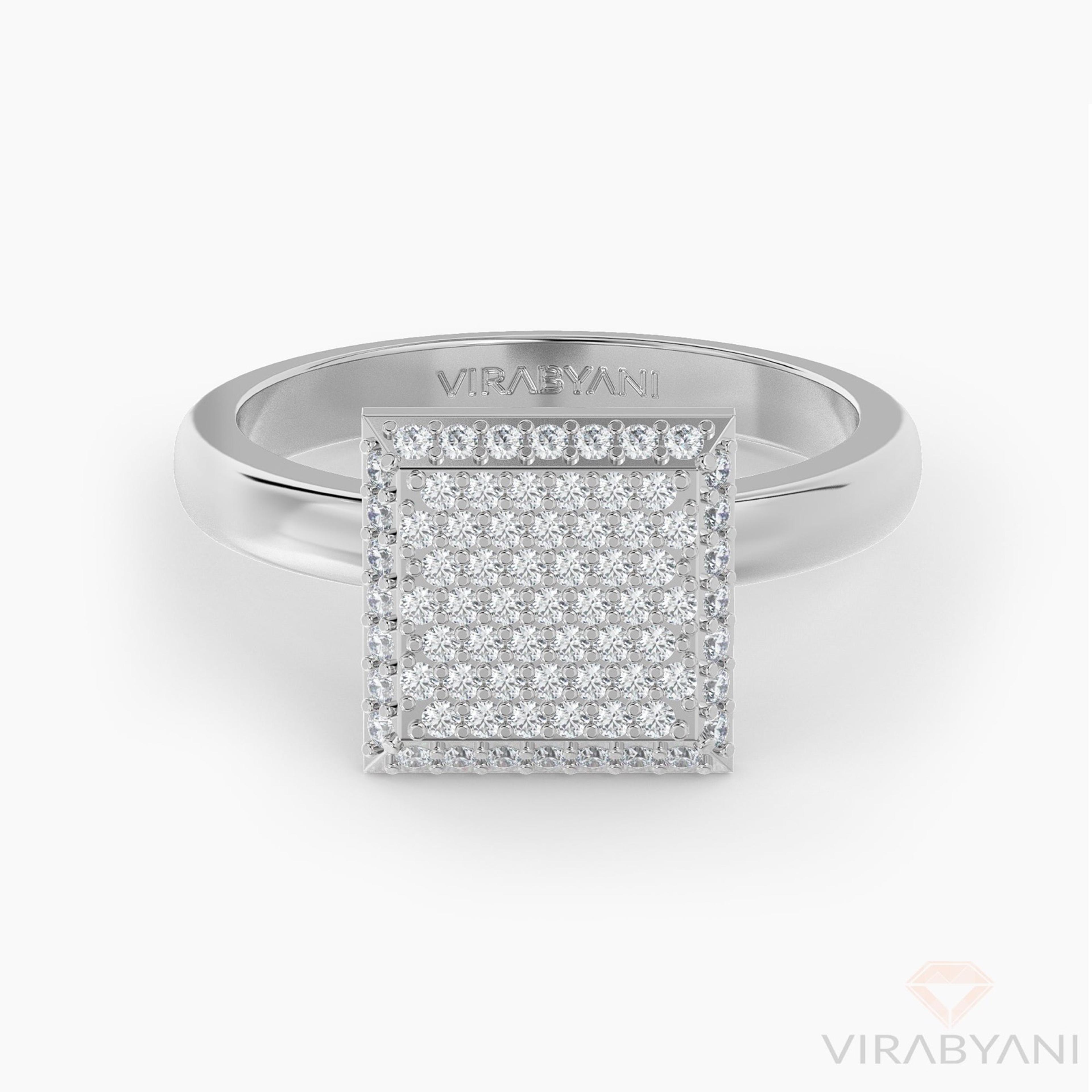 Square Shaped AMoré Pavé Ring With 0.60 ct. Diamonds