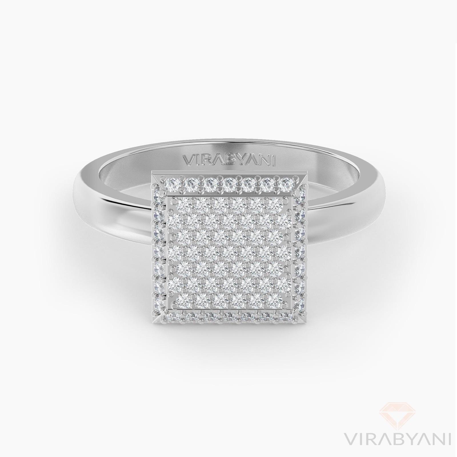 Square Shaped AMoré Pavé Ring With 0.60 ct. Diamonds