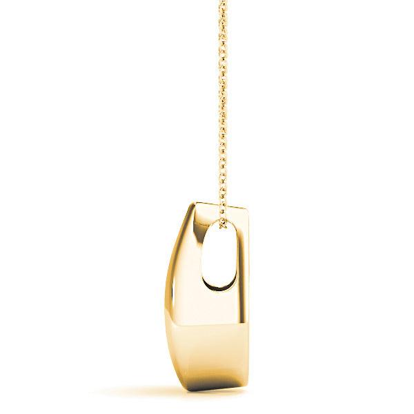Tear Shape Graduated 0.50 ctw Diamond Three Stone Necklace Pendant-VIRABYANI