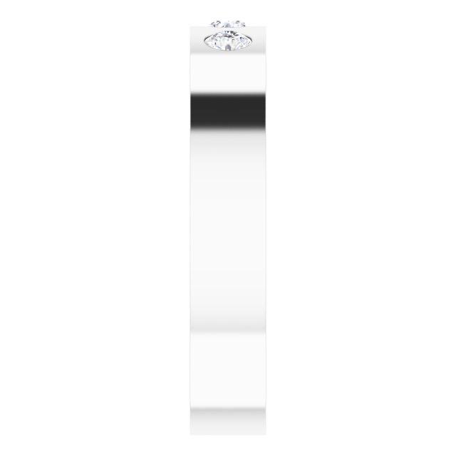 0.20 ctw Bezel Set Round Diamond Men's Ring-VIRABYANI