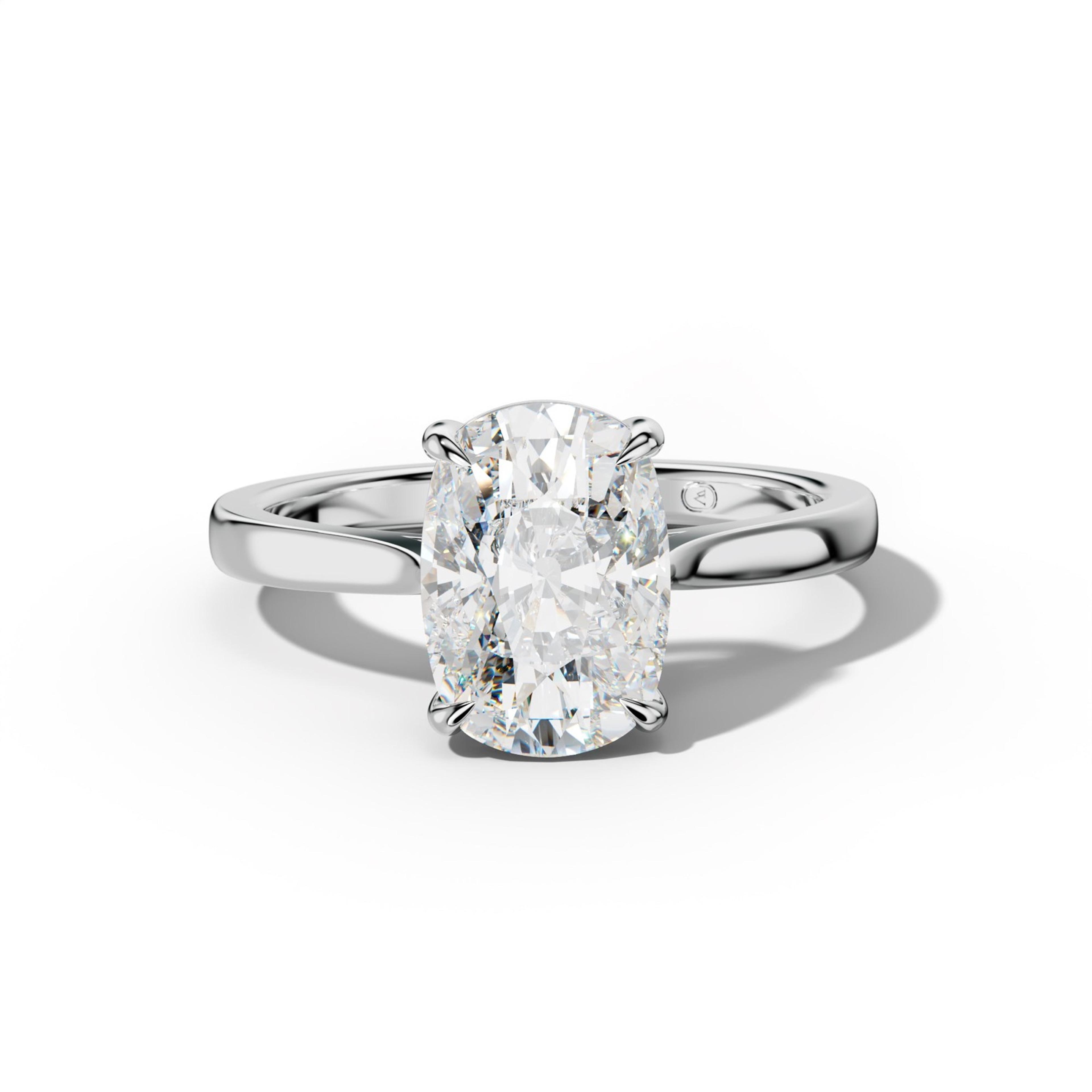 Freya Elongated Cushion Diamond Engagement Ring