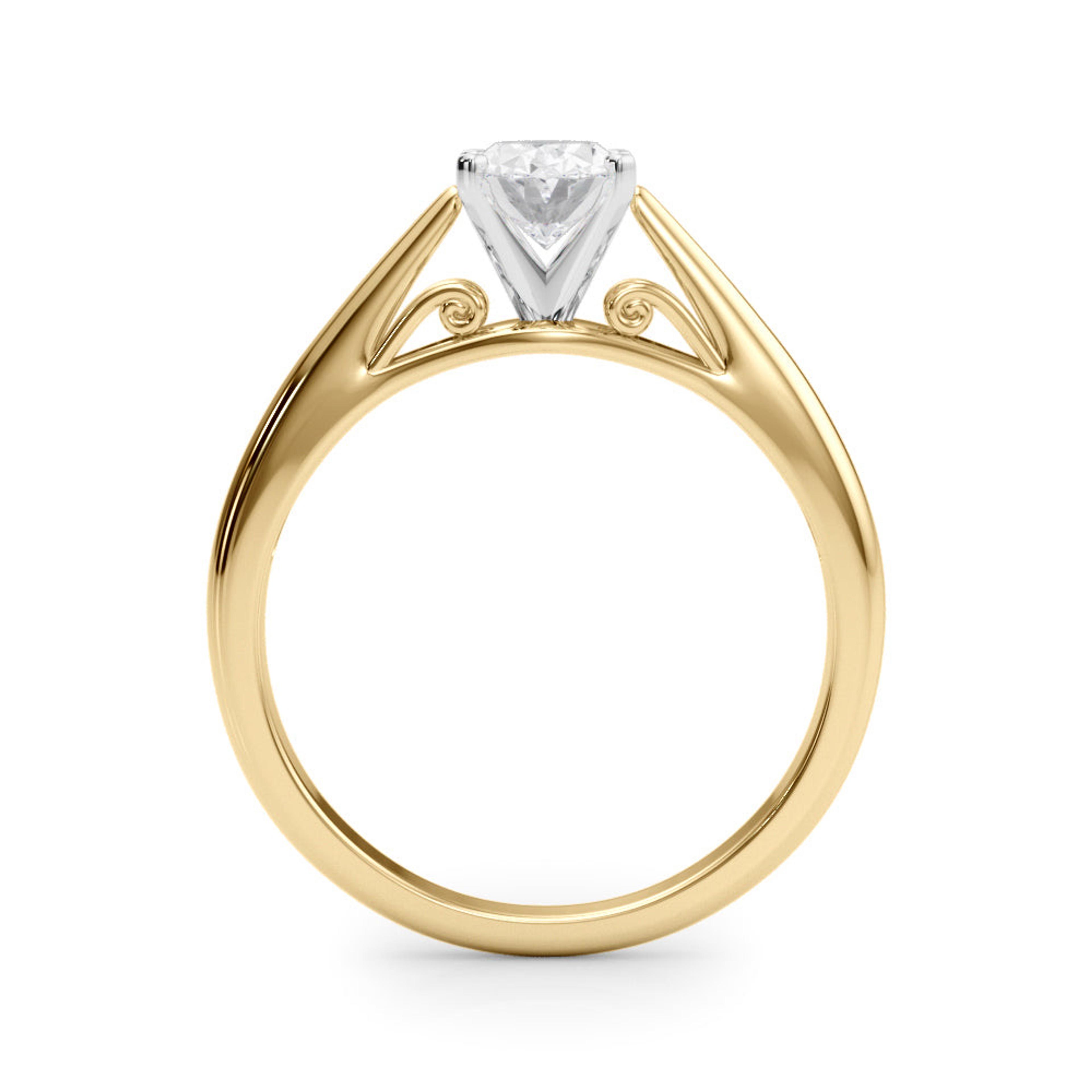 Katerina Oval Diamond Solitaire Engagement Ring