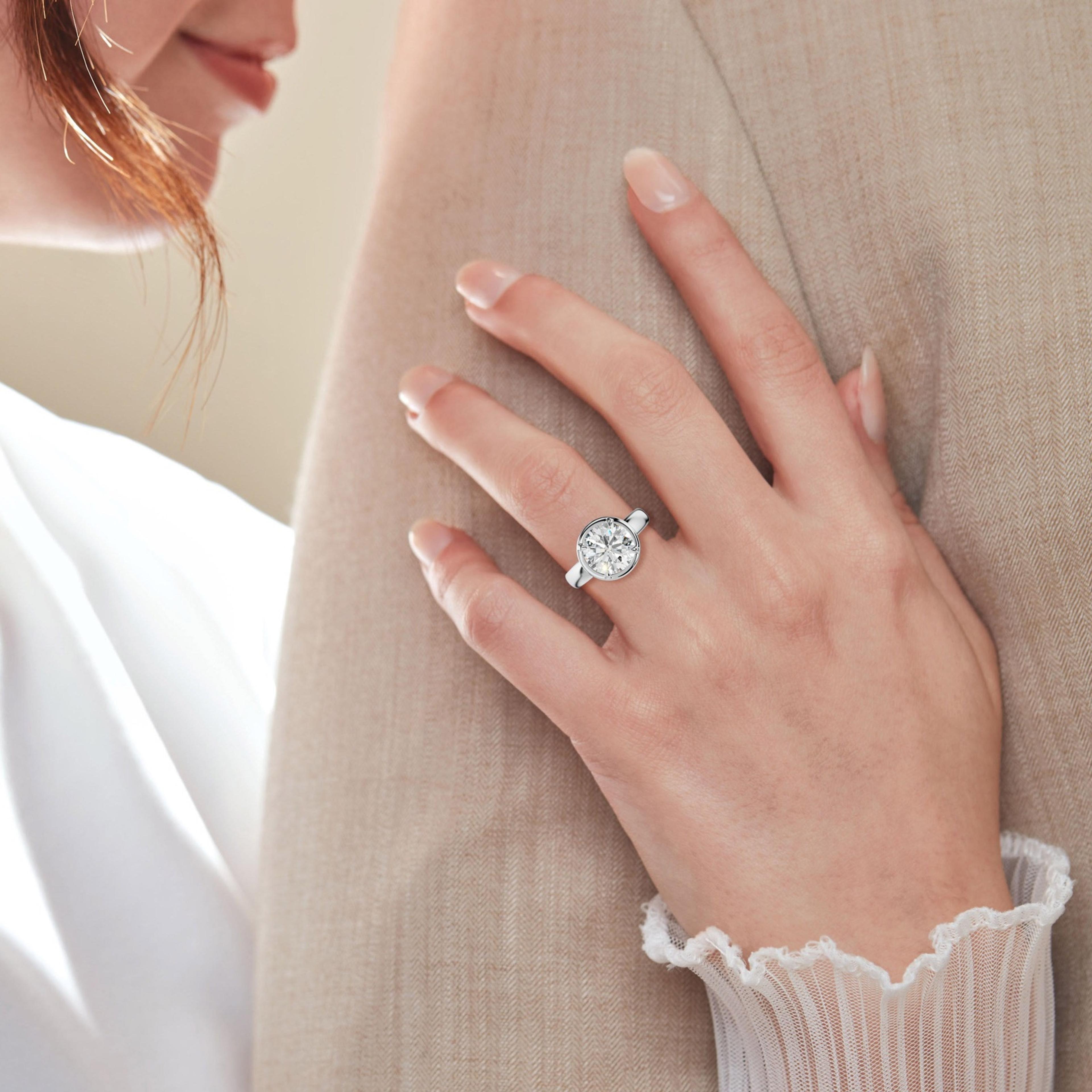 Giselle Round Diamond  Engagement Ring