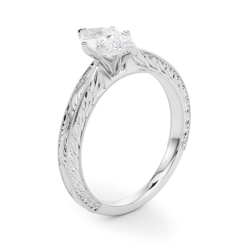 Victoria Marquise Diamond Solitaire Engagement Ring