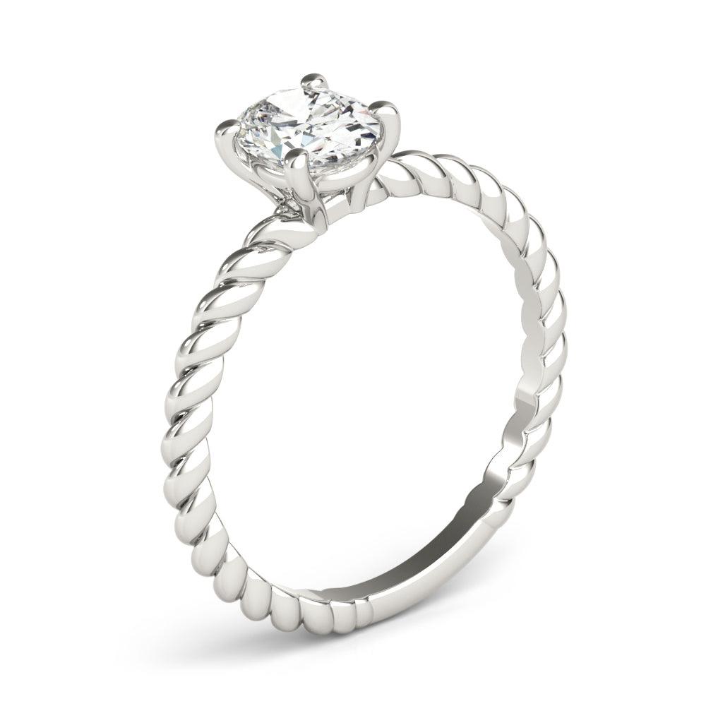 Eleanor Oval Diamond Solitaire Engagement Ring