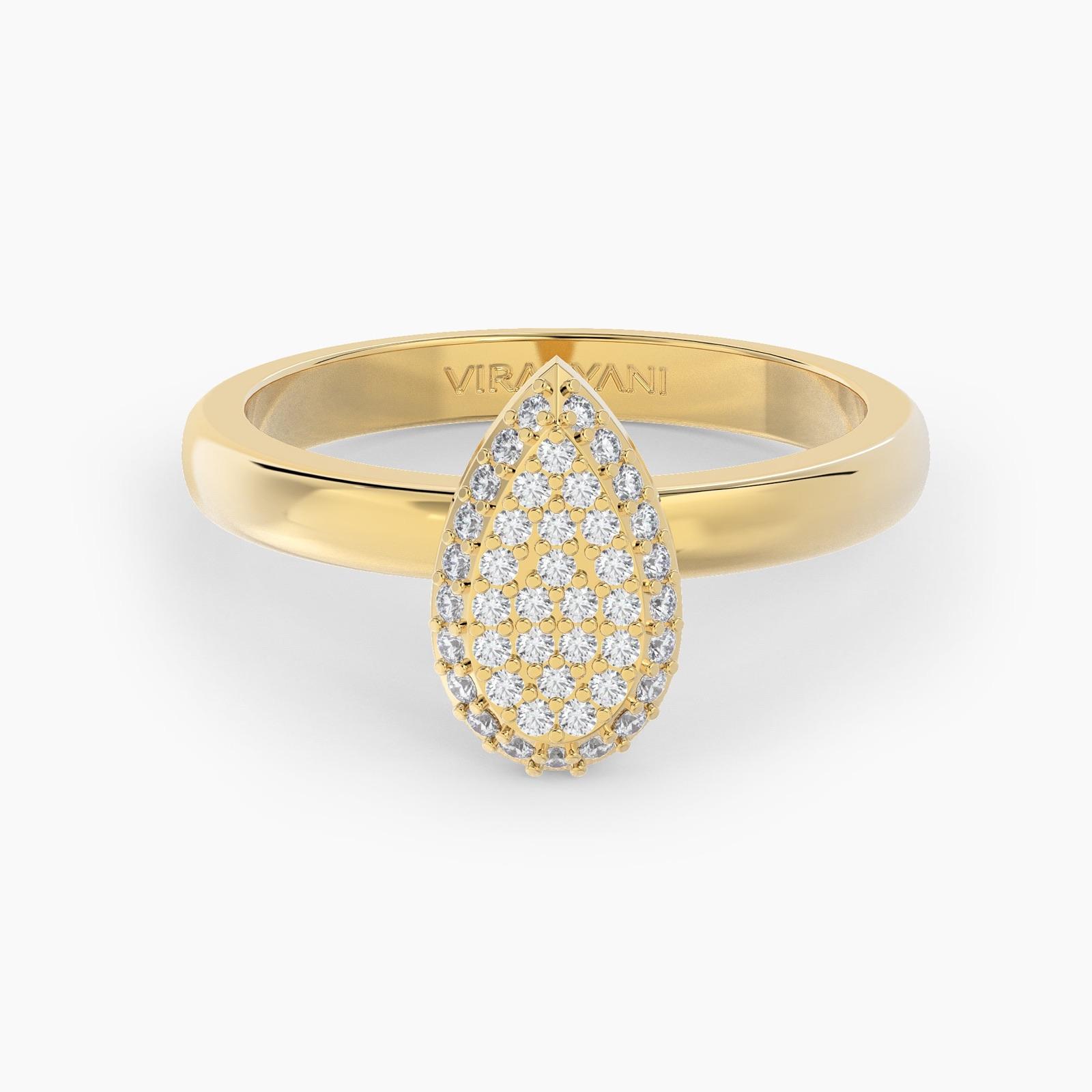 Pear Shaped AMoré Pavé Ring With 0.35 ct. Diamonds