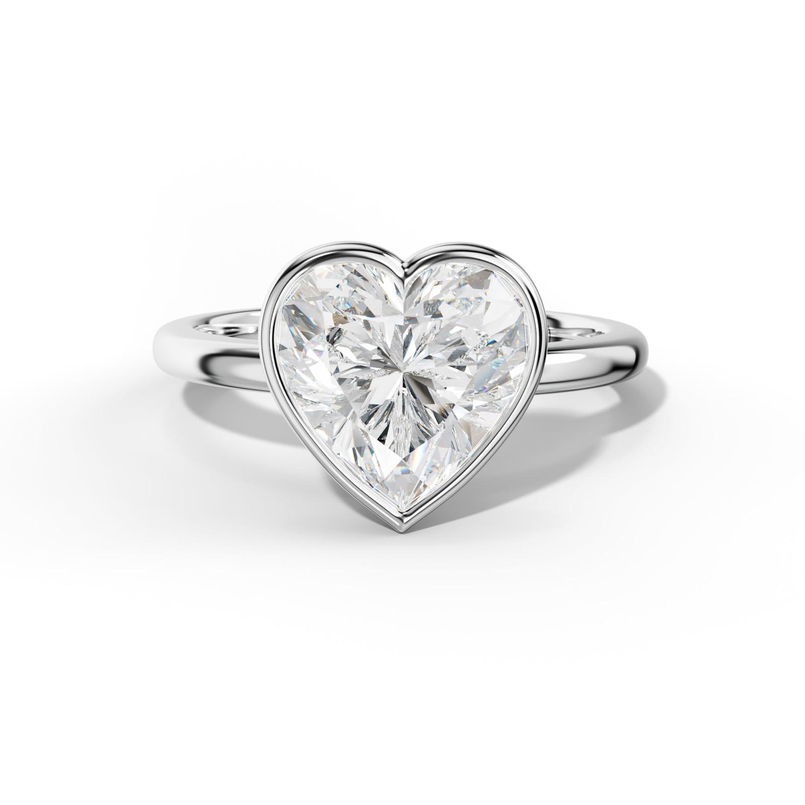 Malaya Heart Diamond Engagement Ring