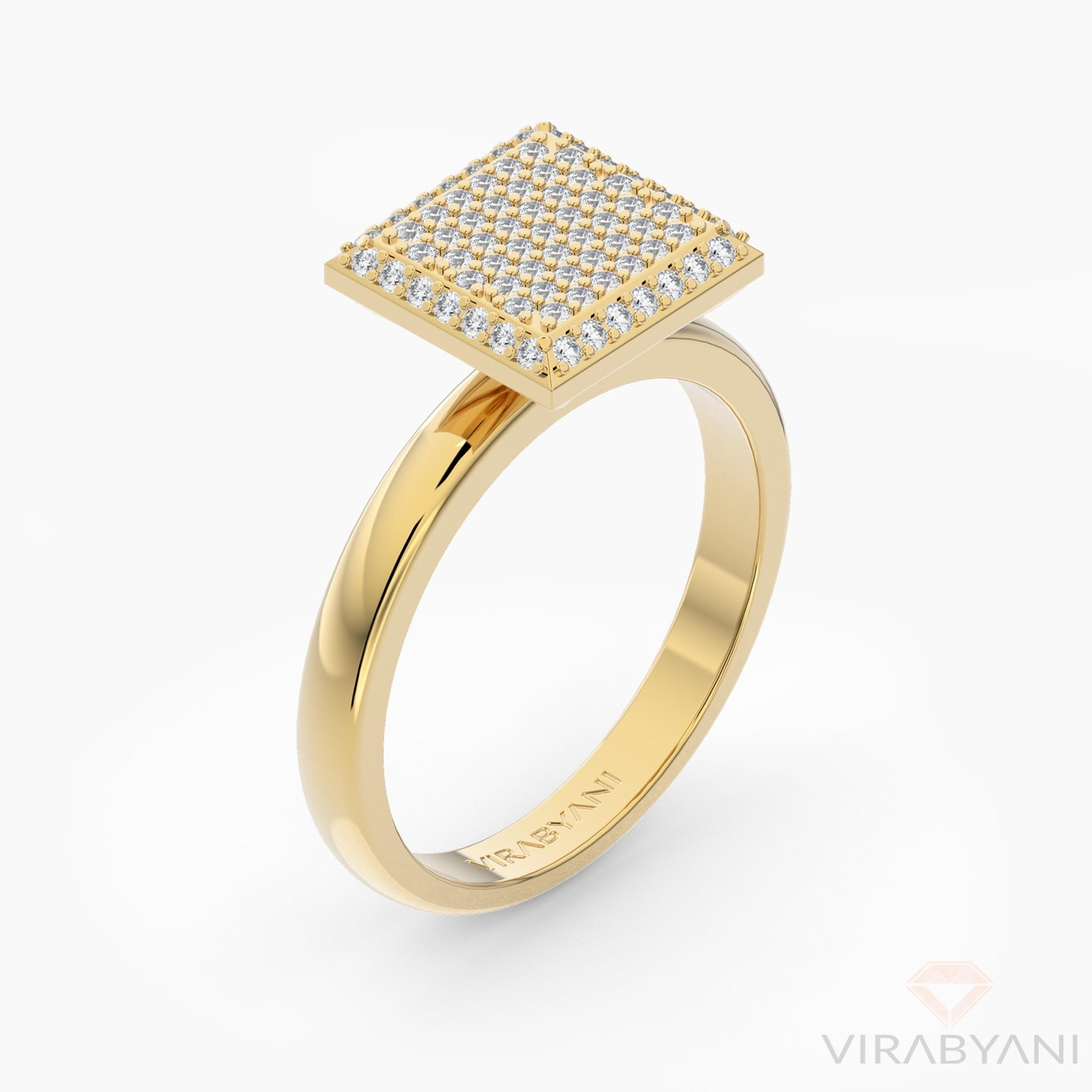 Square Shaped AMoré Pavé Ring With 0.60 ct. Diamonds