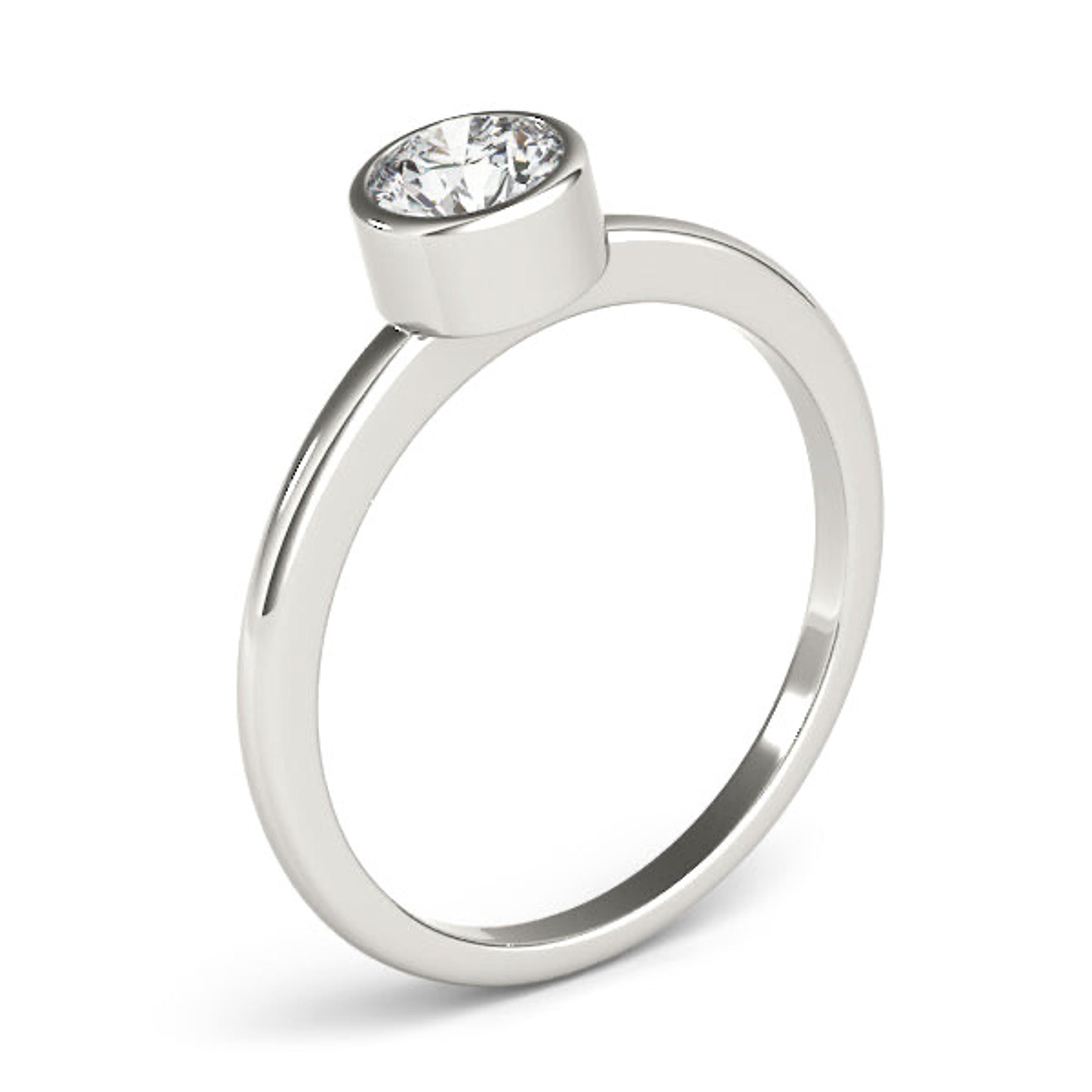 Luna Round Diamond Solitaire Engagement Ring
