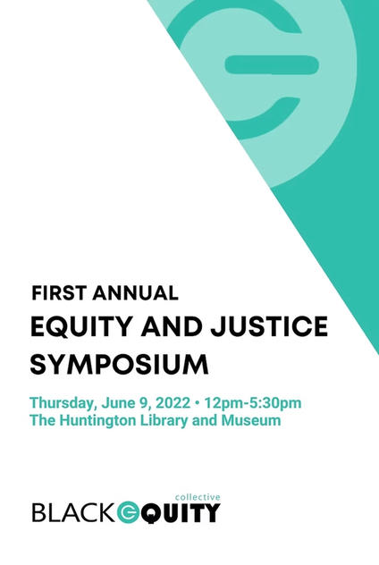 Inaugural Equity and Justice Symposium event poster