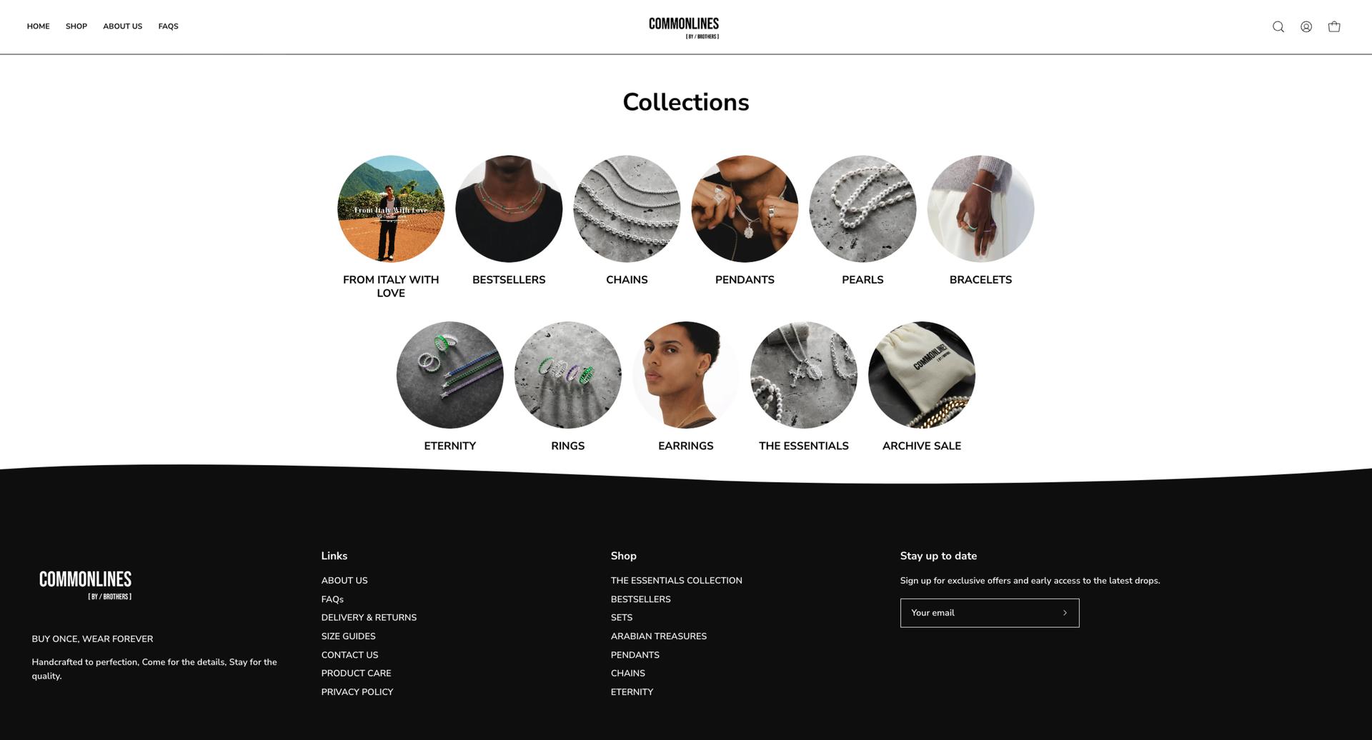 Common Lines collection section